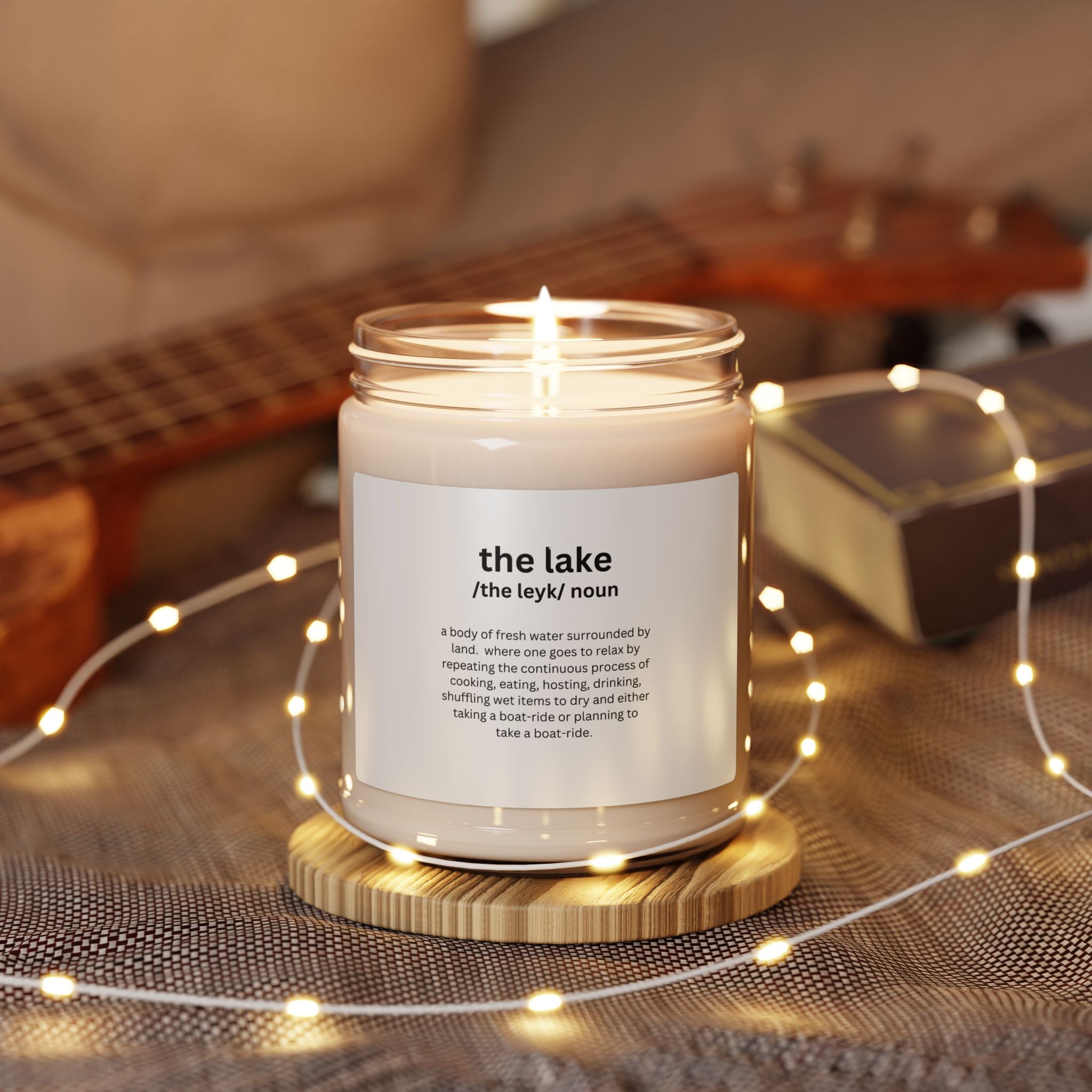 Copy of Lilly Pad Scented Soy Candle — 9oz Aromatherapy Candle with Playful Definition Label