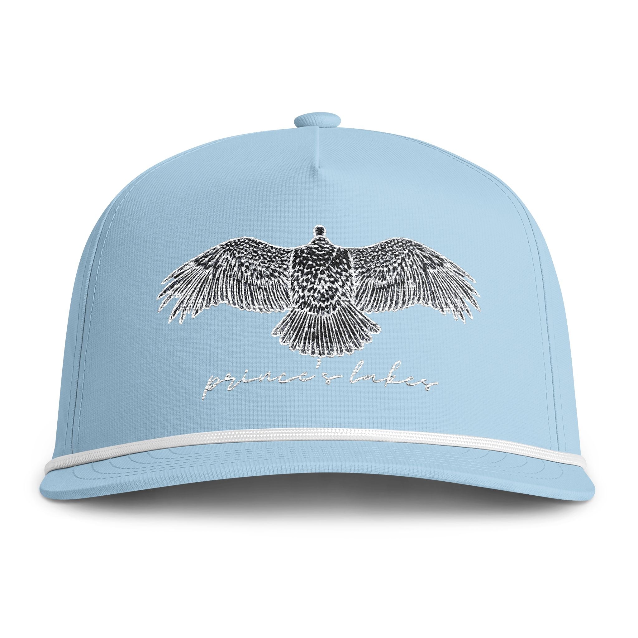 Prince's Lakes Turkey Vulture Embroidered Sunwashed Rope Cap