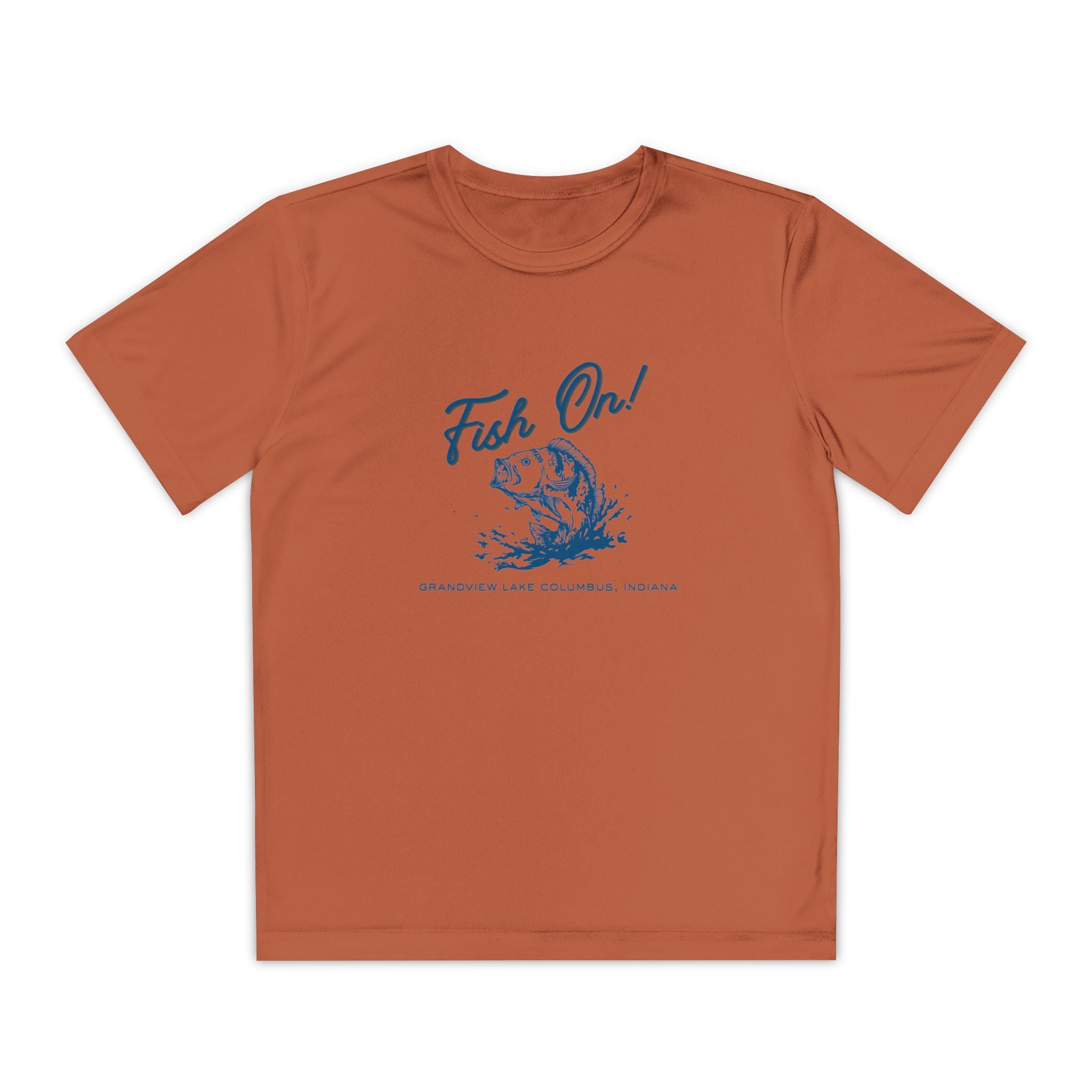 Youth Performance Tee — Grandview Lake "Fish On!" Graphic T-Shirt