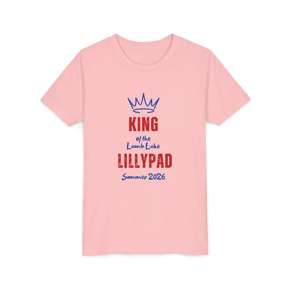 King of the Lamb Lake Lillypad Youth Tee — Cute Summer 2026 Kids Shirt