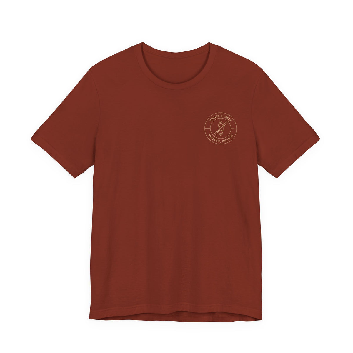 Kayak Pocket & Back Print Prince's Lakes Minimalist Tee —  Short Sleeve Shirt