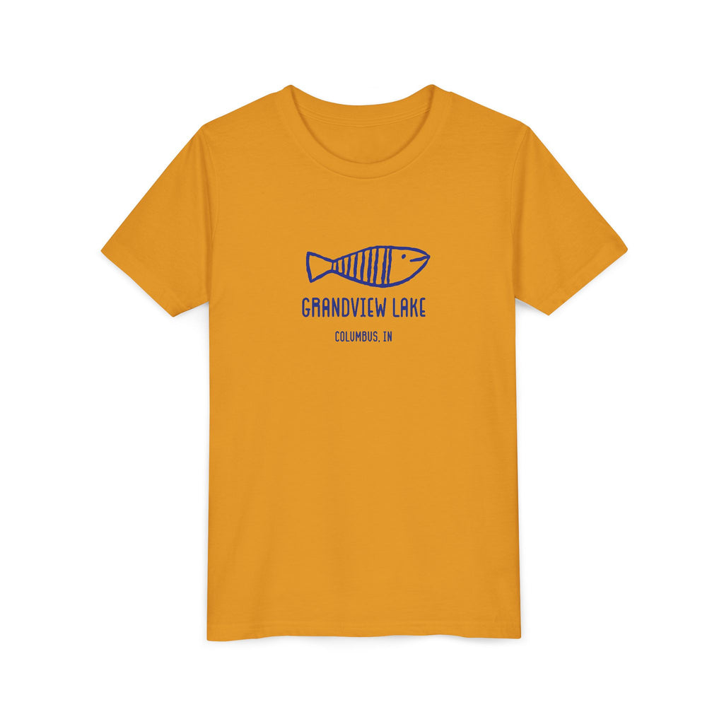 Youth Tee — 'Grandview Lake' Retro Fish Kids T-Shirt
