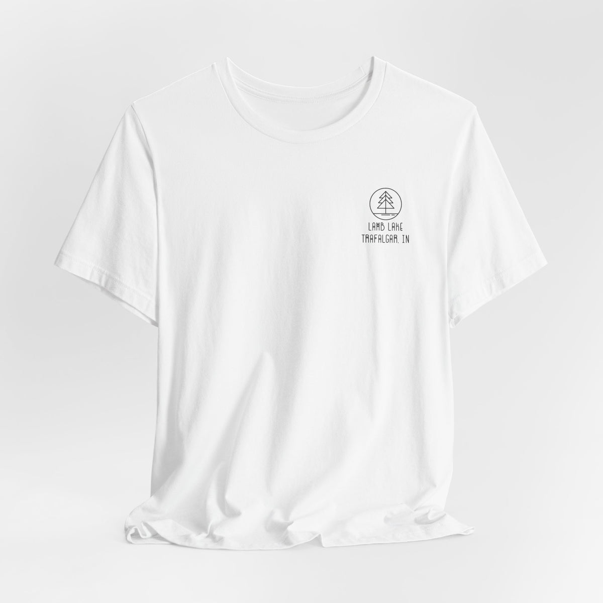 Lamb Lake Minimalist Tee — Lake Forest Graphic Short Sleeve Shirt