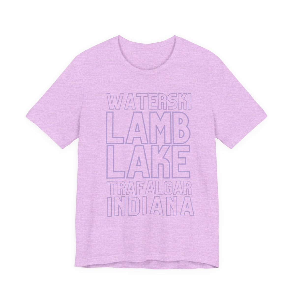 Lamb Lake Columbus Indiana Waterski Tee — Vintage Beach Town T‑Shirt