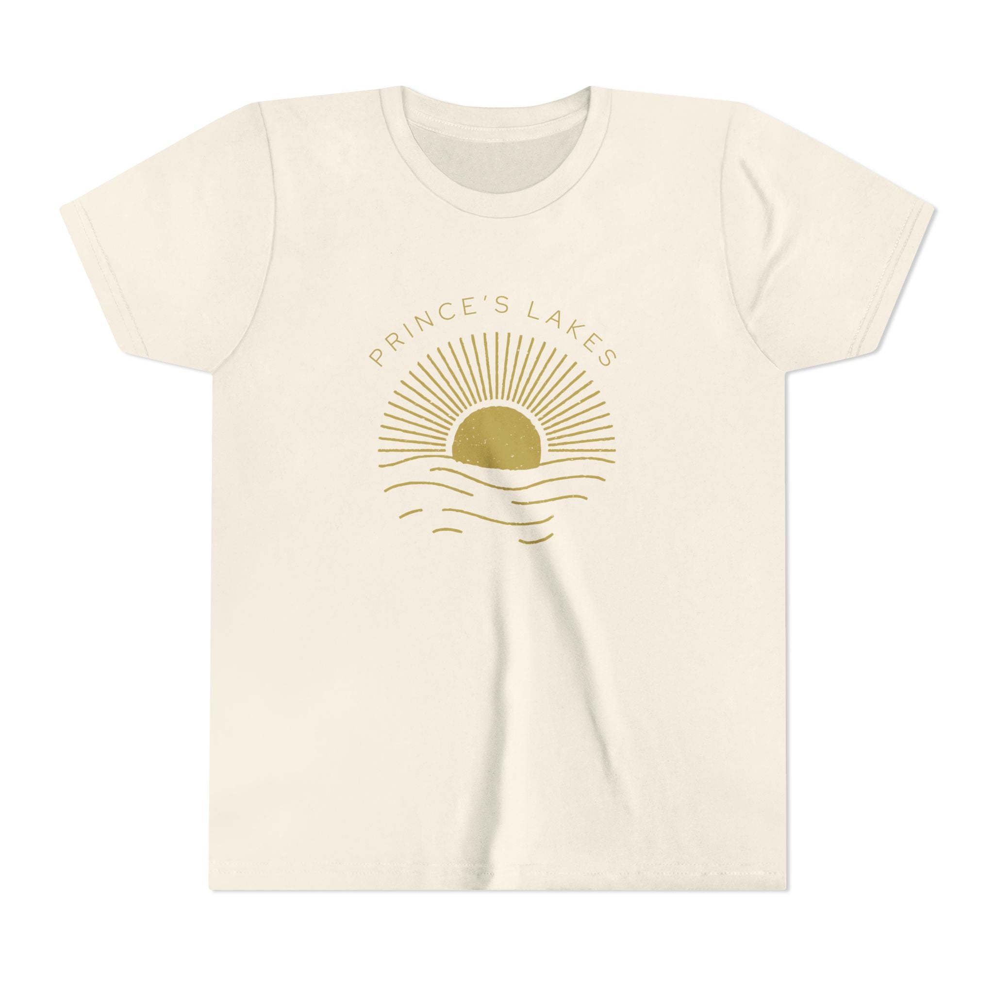 Youth Tee — 'Prince's Lakes' Golden Hour Sunset Kids T-Shirt
