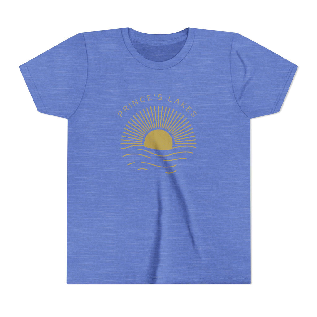 Youth Tee — 'Prince's Lakes' Golden Hour Sunset Kids T-Shirt