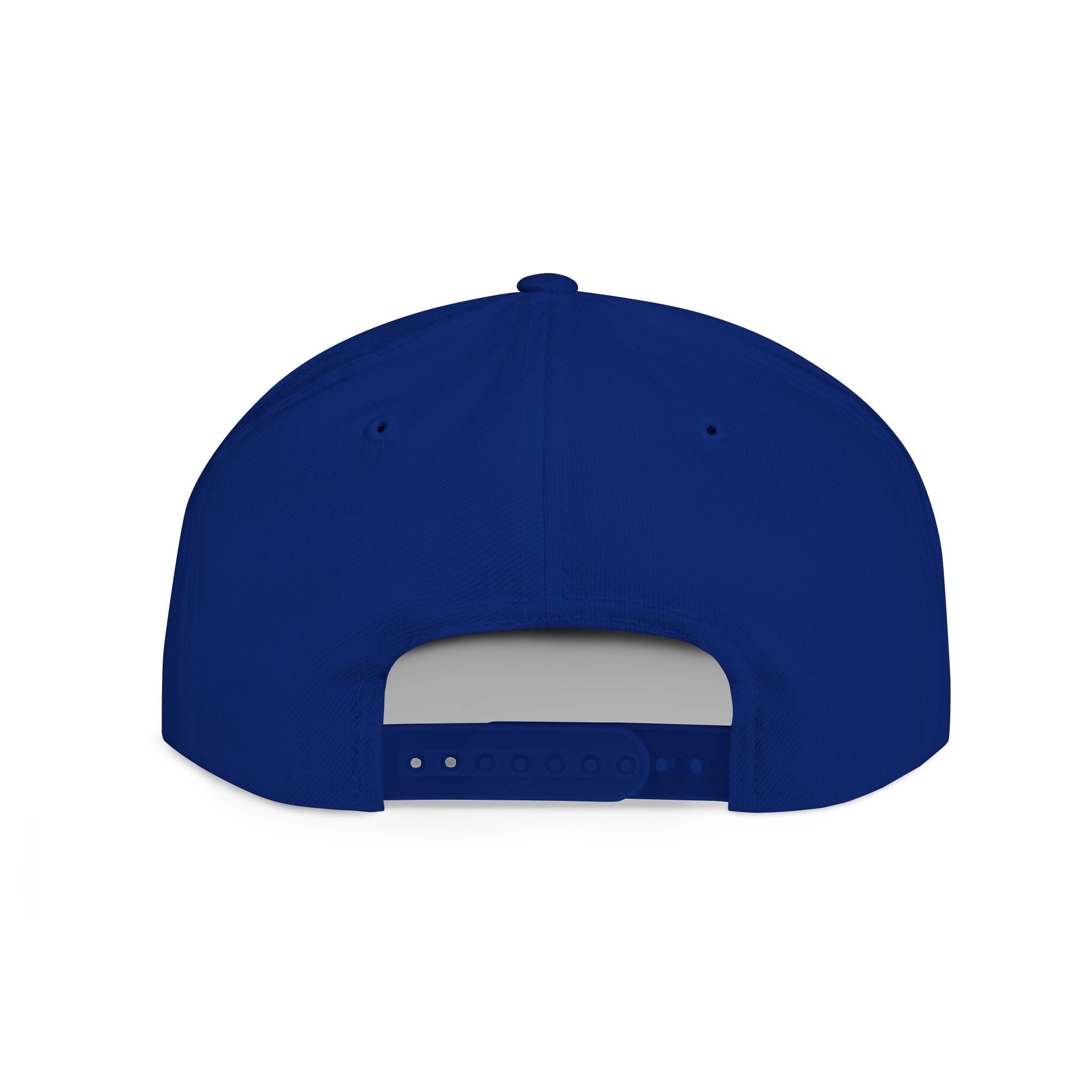 Lamb Lake Flat Bill Snapback Hat — Retro Embroidered Lake Cap