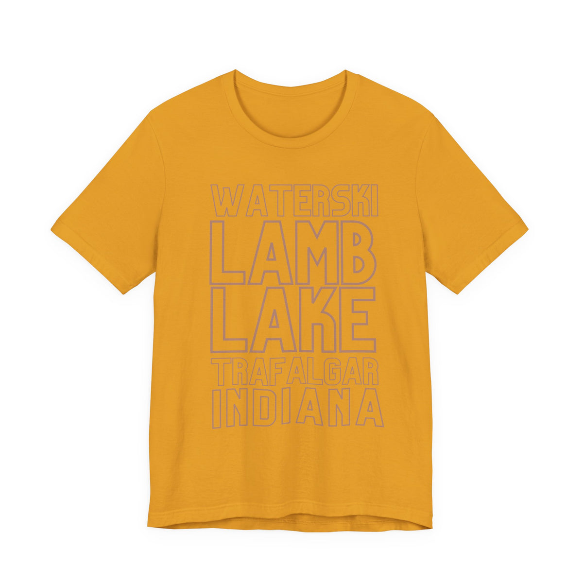 Lamb Lake Columbus Indiana Waterski Tee — Vintage Beach Town T‑Shirt