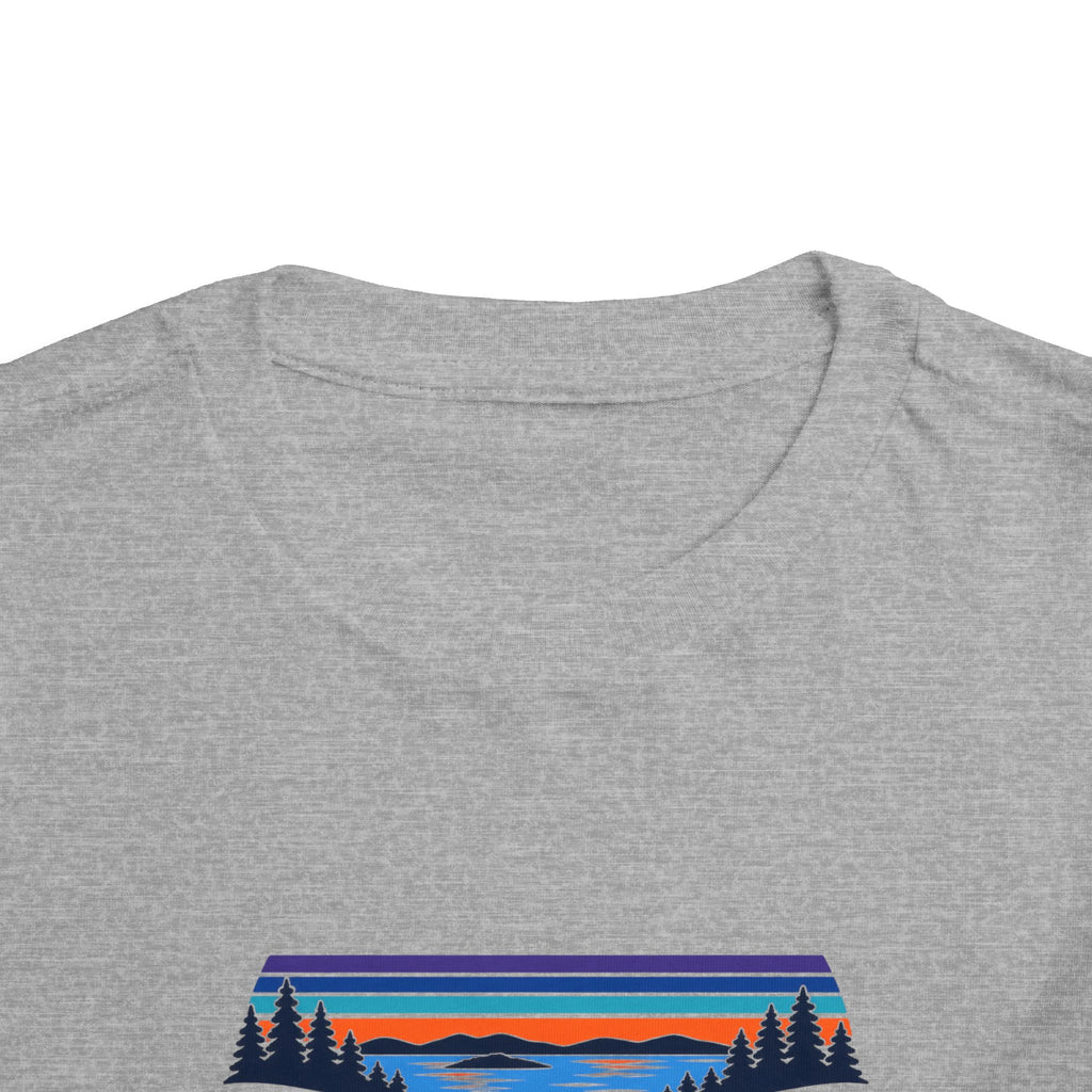 Toddler Tee - "Grandview Lake" Retro Sunset Graphic