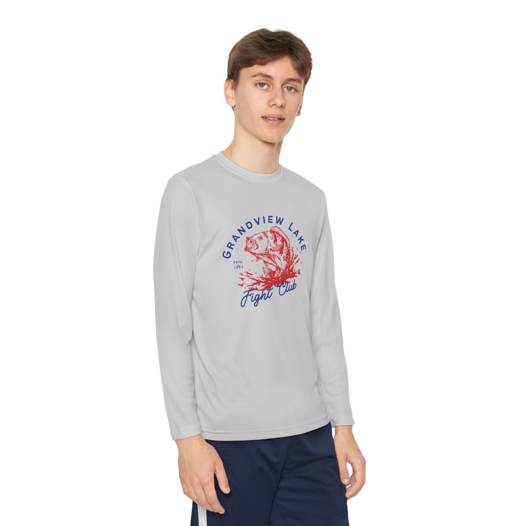 Youth Long Sleeve Tee — "Grandview Lake Fight Club" Graphic