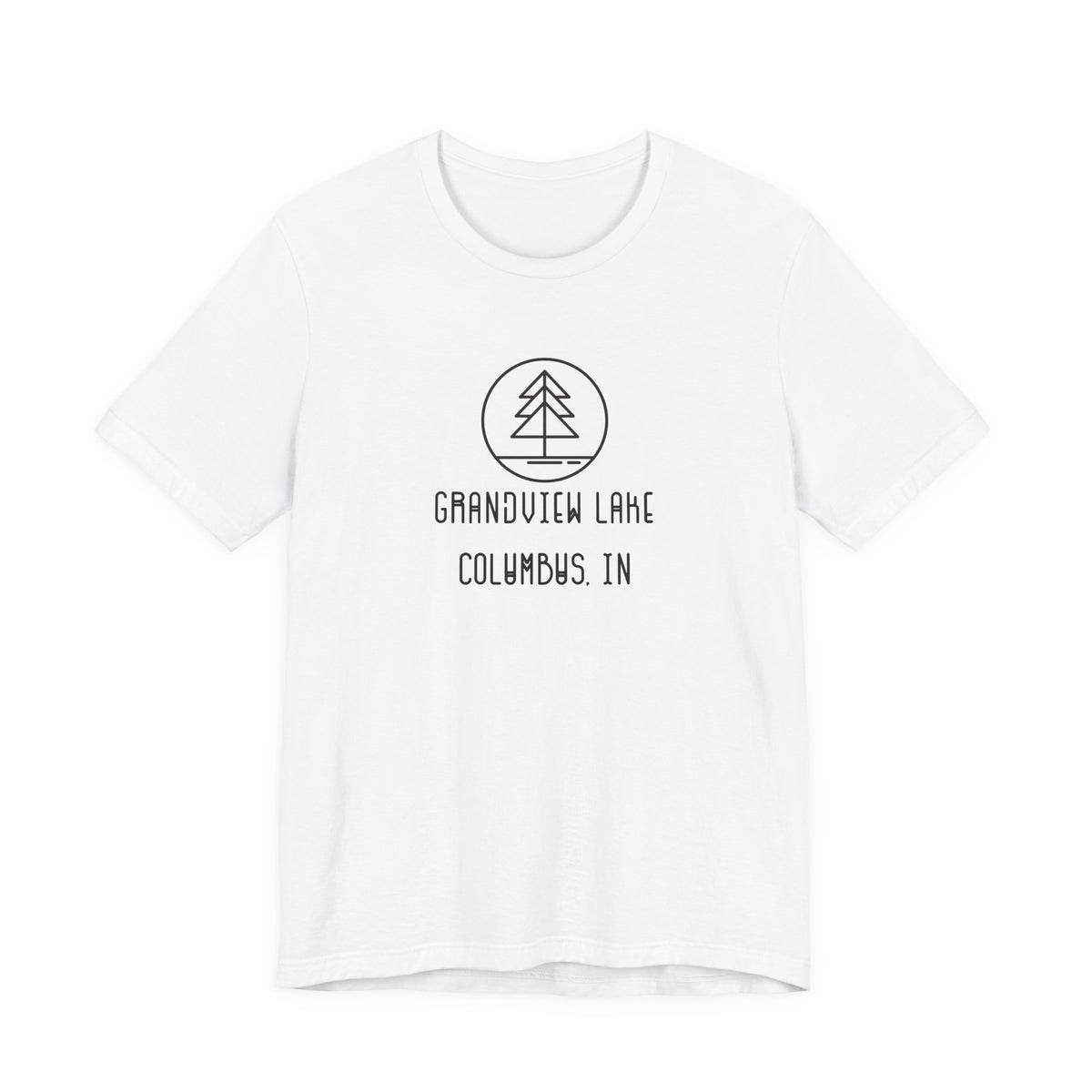 Grandview Lake Minimalist Tee — Lake Forest Graphic Short Sleeve Shirt
