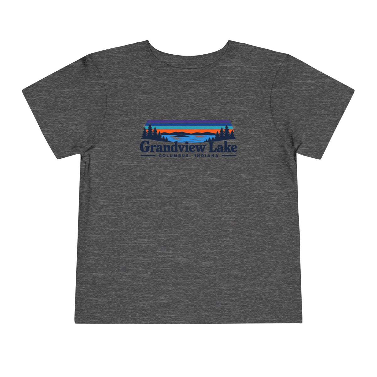 Toddler Tee - "Grandview Lake" Retro Sunset Graphic