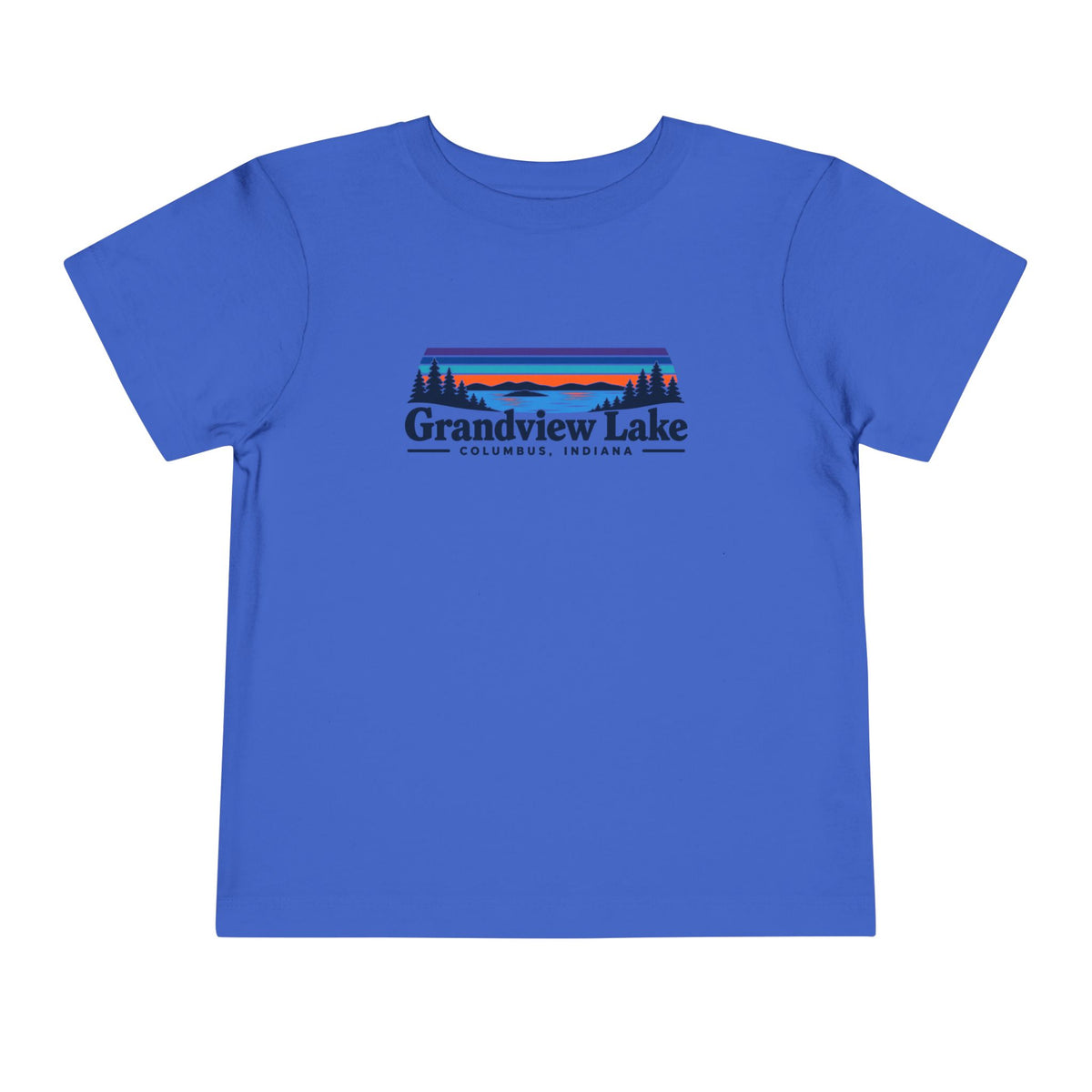 Toddler Tee - "Grandview Lake" Retro Sunset Graphic