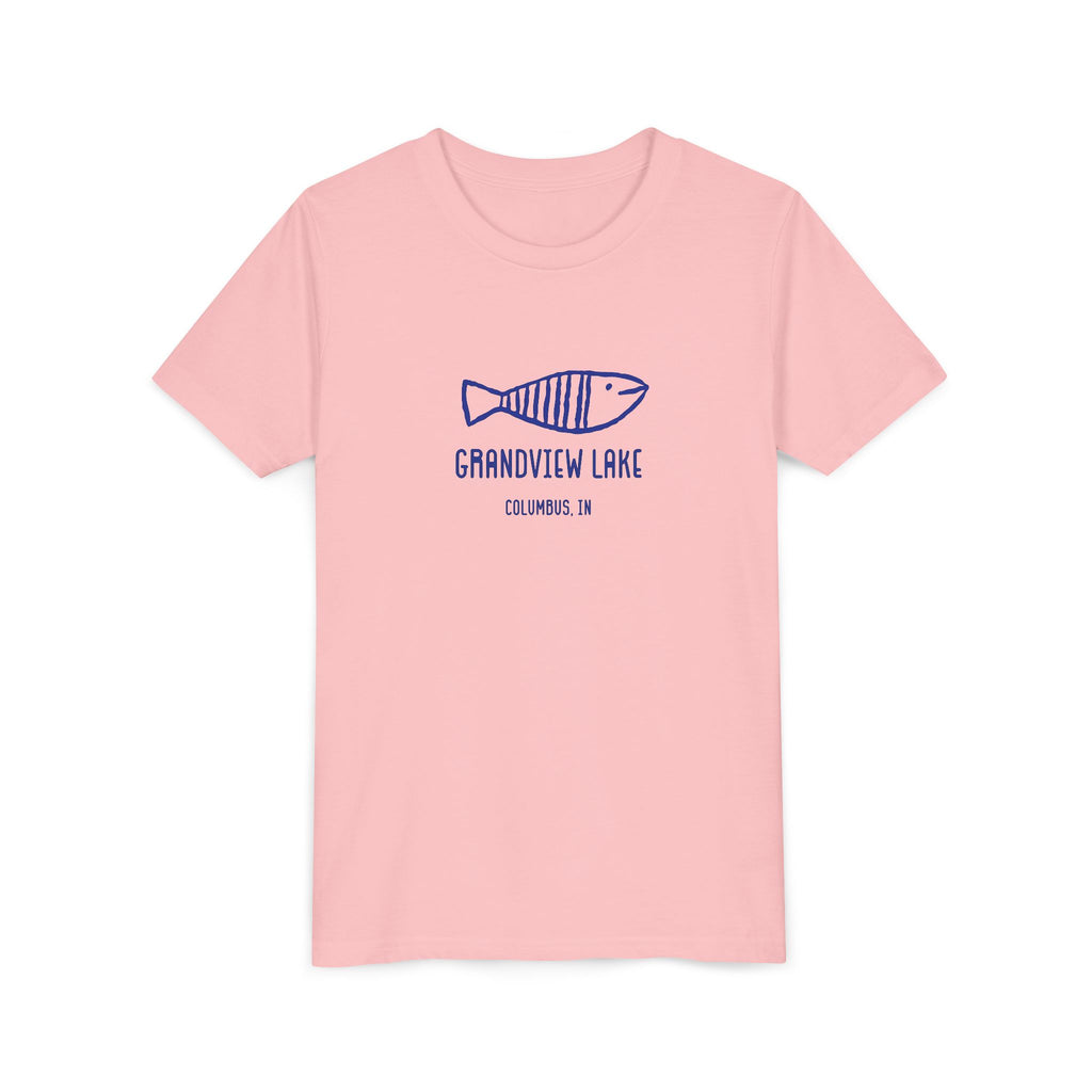 Youth Tee — 'Grandview Lake' Retro Fish Kids T-Shirt