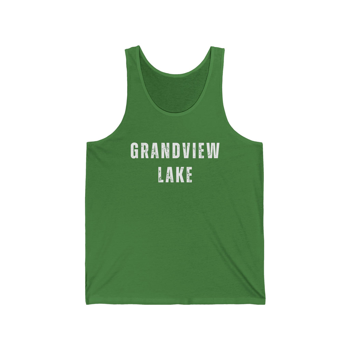 Grandview Lake Tank Top — Retro Collegiate Graphic Lake Shirt