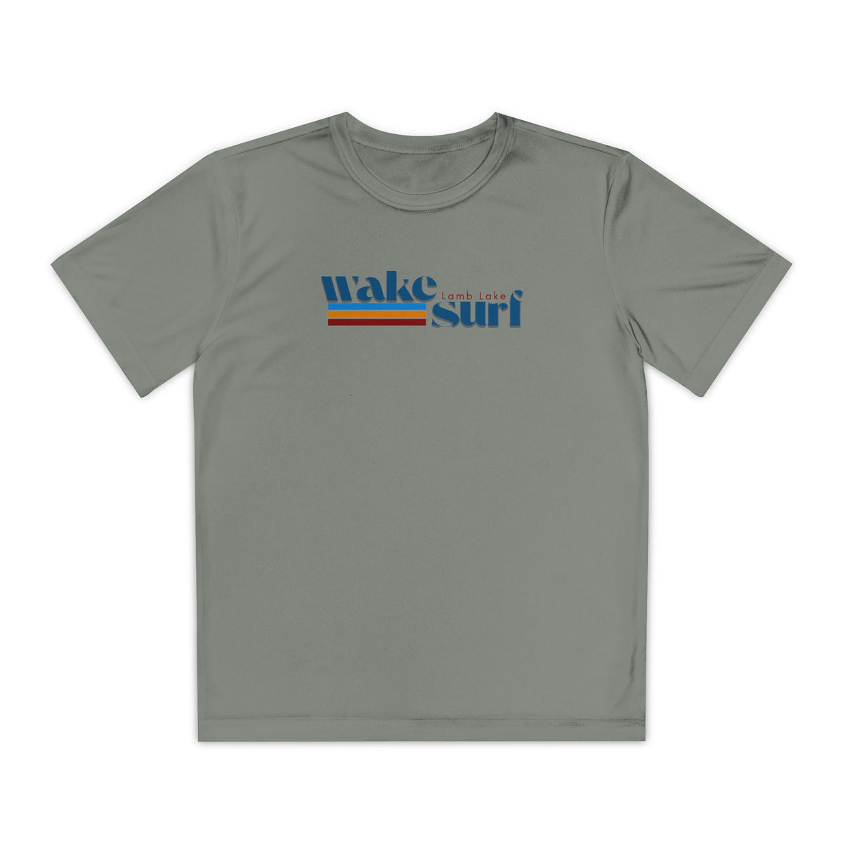 Youth Wake Surf Lamb Lake Tee – Retro Striped Wake Surfing Shirt