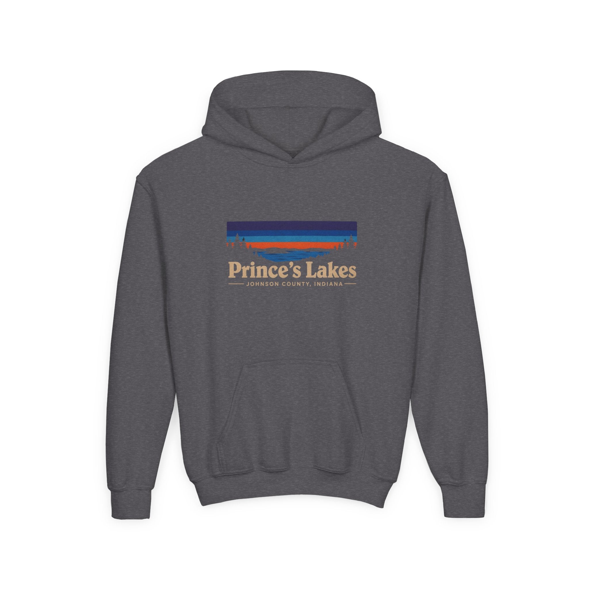 Youth Hoodie - Prince's Lakes Sunset Logo