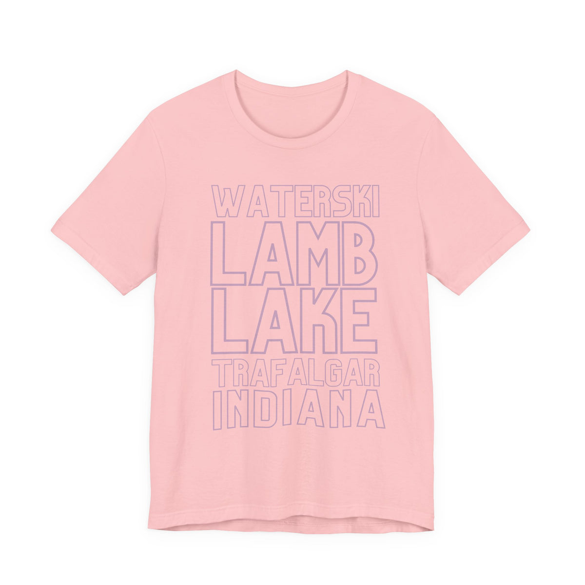 Lamb Lake Columbus Indiana Waterski Tee — Vintage Beach Town T‑Shirt