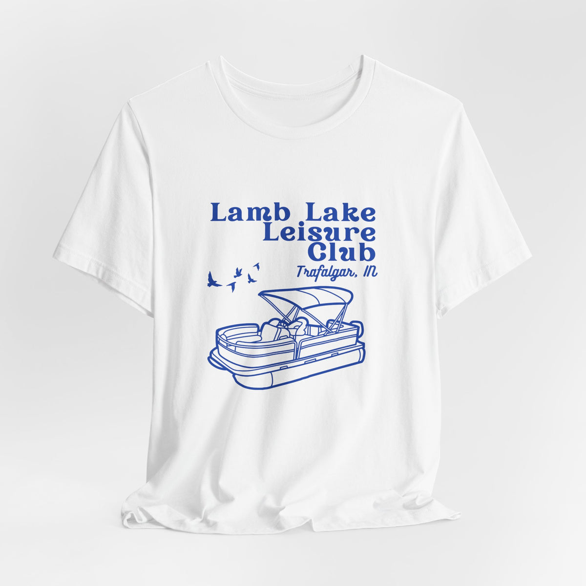 Pontoon Tee – "Lamb Lake Leisure Club" Vintage Boating T-Shirt