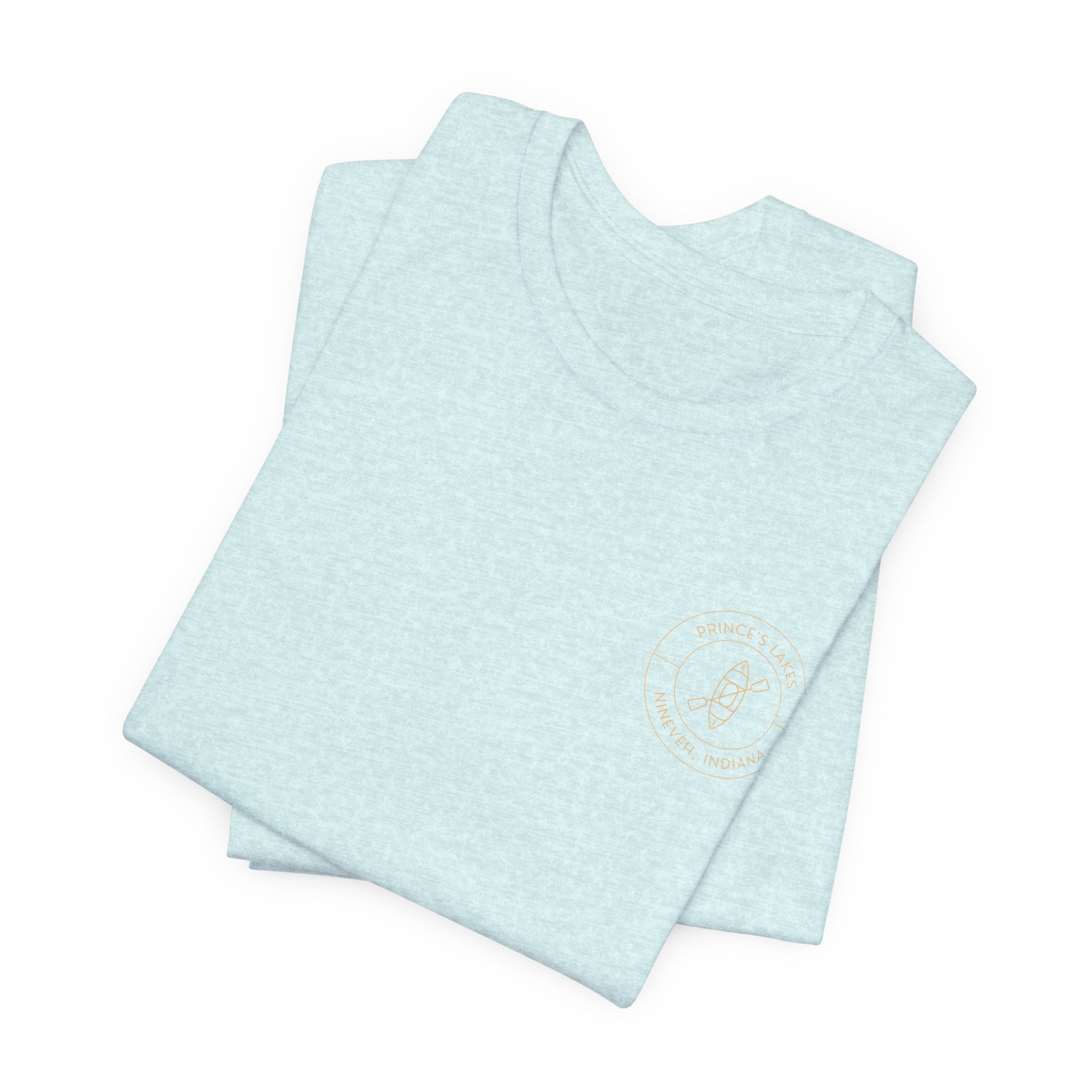 Kayak Pocket & Back Print Prince's Lakes Minimalist Tee —  Short Sleeve Shirt