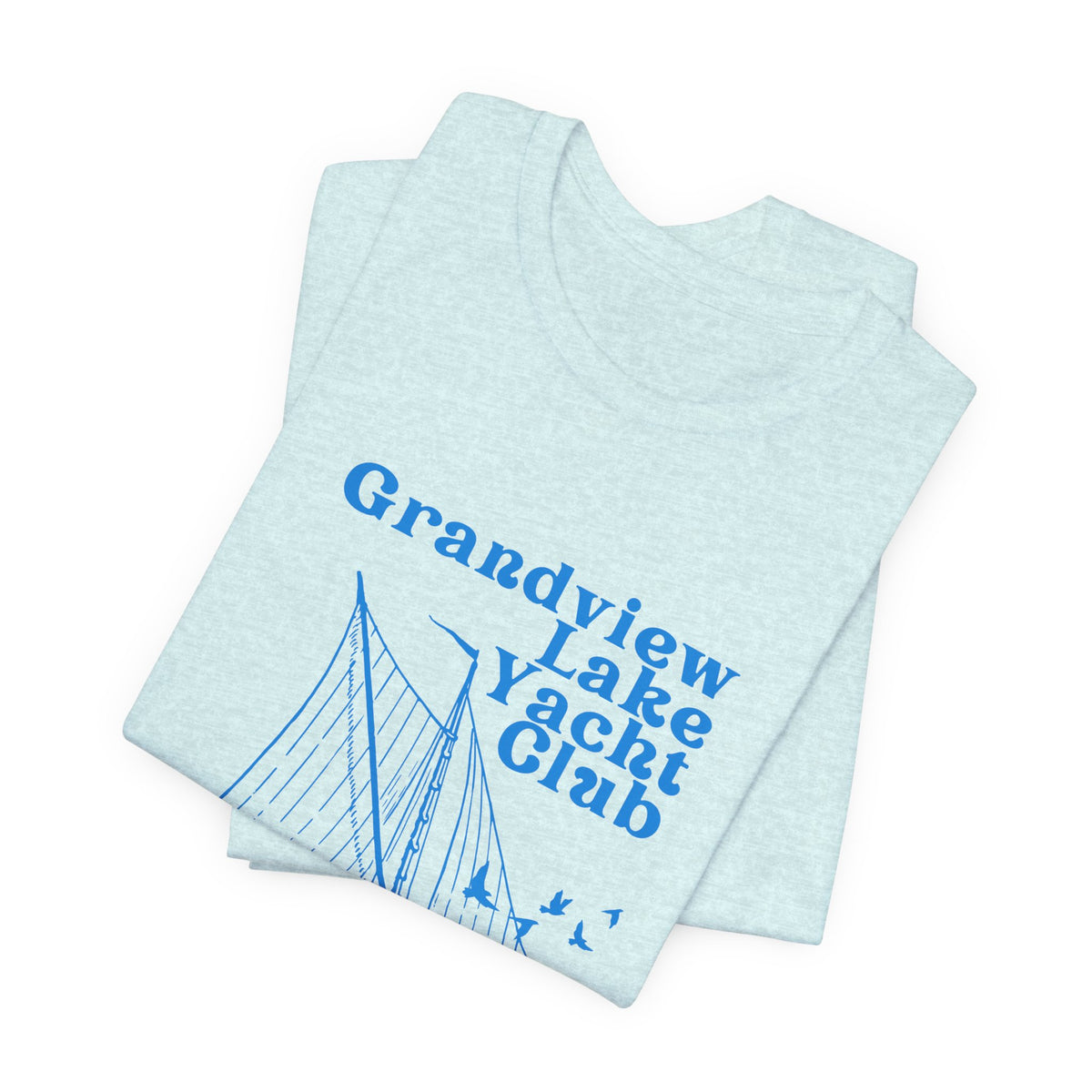 Sailboat Tee – "Grandview Lake Yacht Club" Vintage Boating T-Shirt