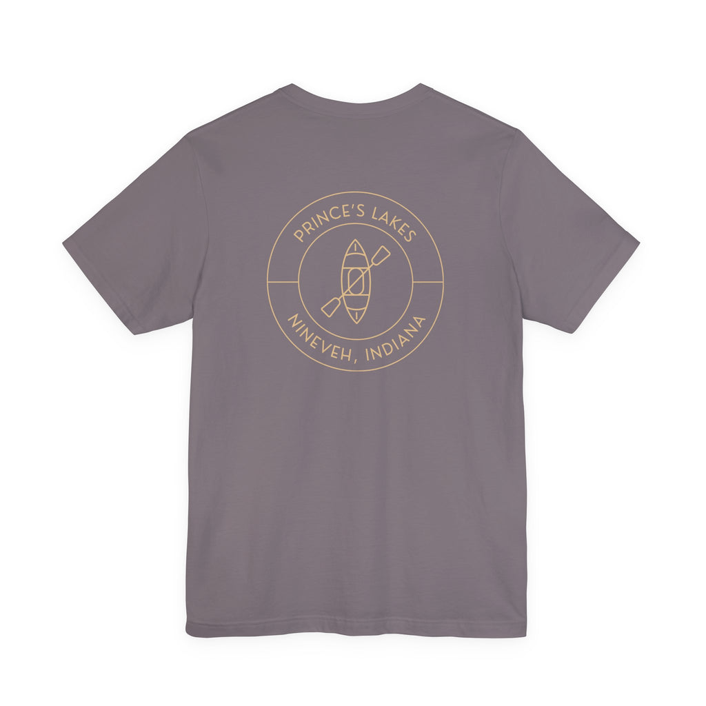 Kayak Pocket & Back Print Prince's Lakes Minimalist Tee —  Short Sleeve Shirt