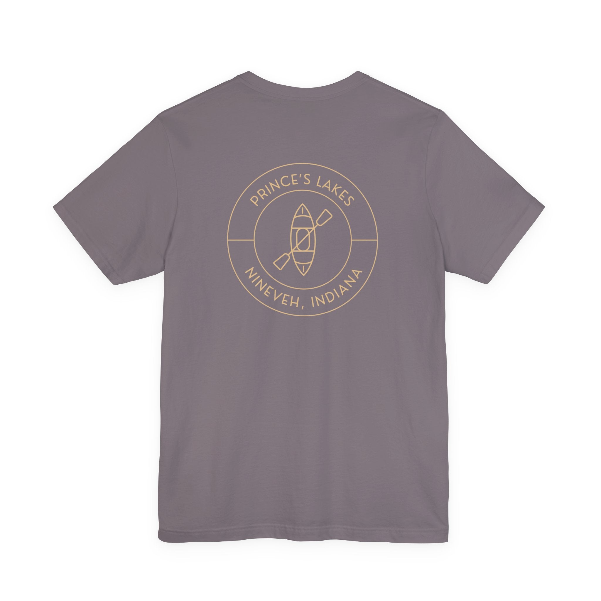 Kayak Pocket & Back Print Prince's Lakes Minimalist Tee —  Short Sleeve Shirt