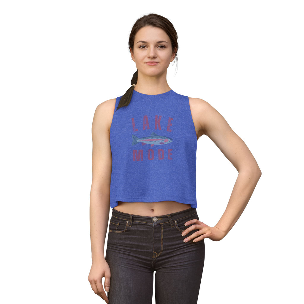 Lake Mode Women's Crop Tank Top – Fish Graphic
