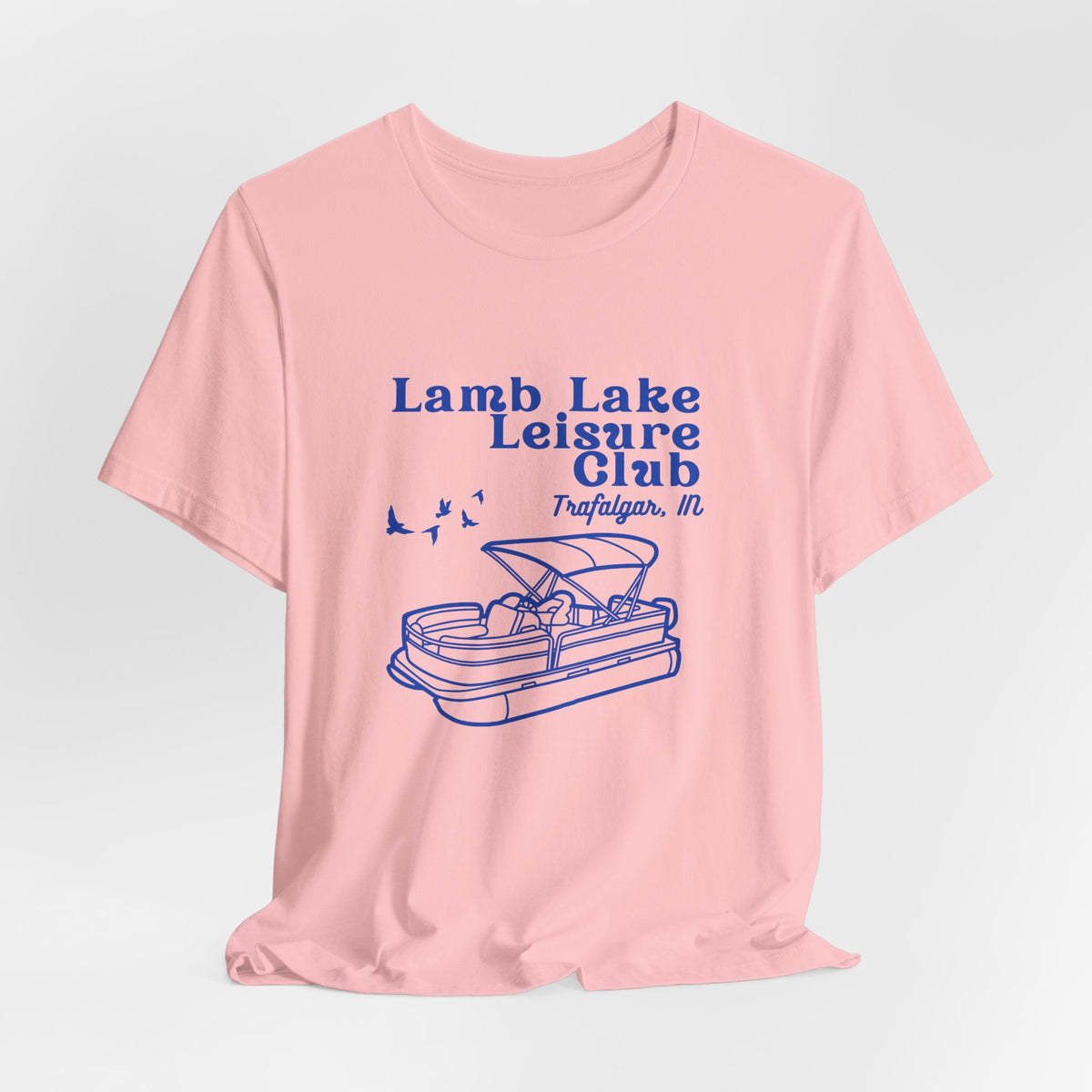 Pontoon Tee – "Lamb Lake Leisure Club" Vintage Boating T-Shirt