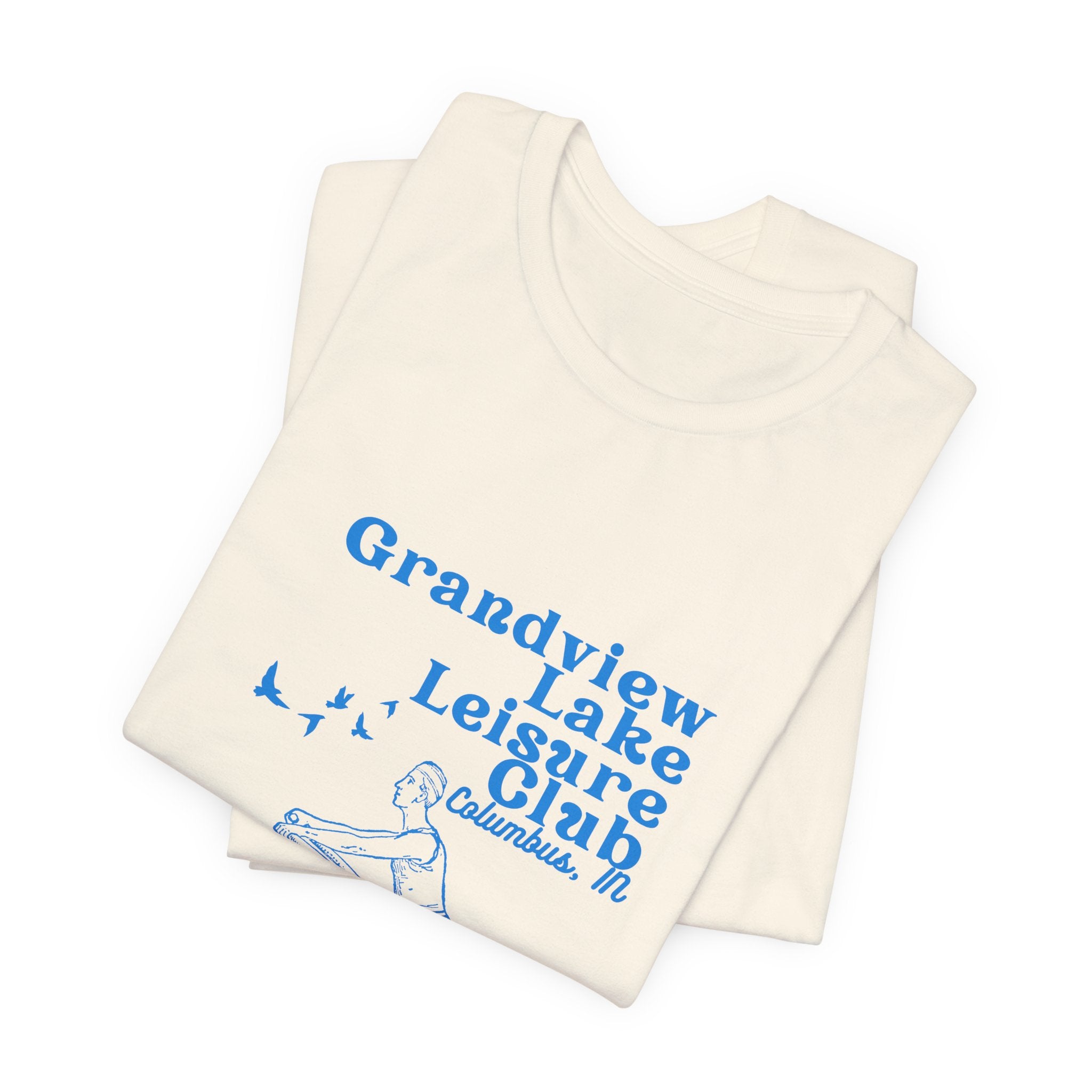 Kayak Tee – "Grandview Lake Leisure Club" Vintage Boating T-Shirt