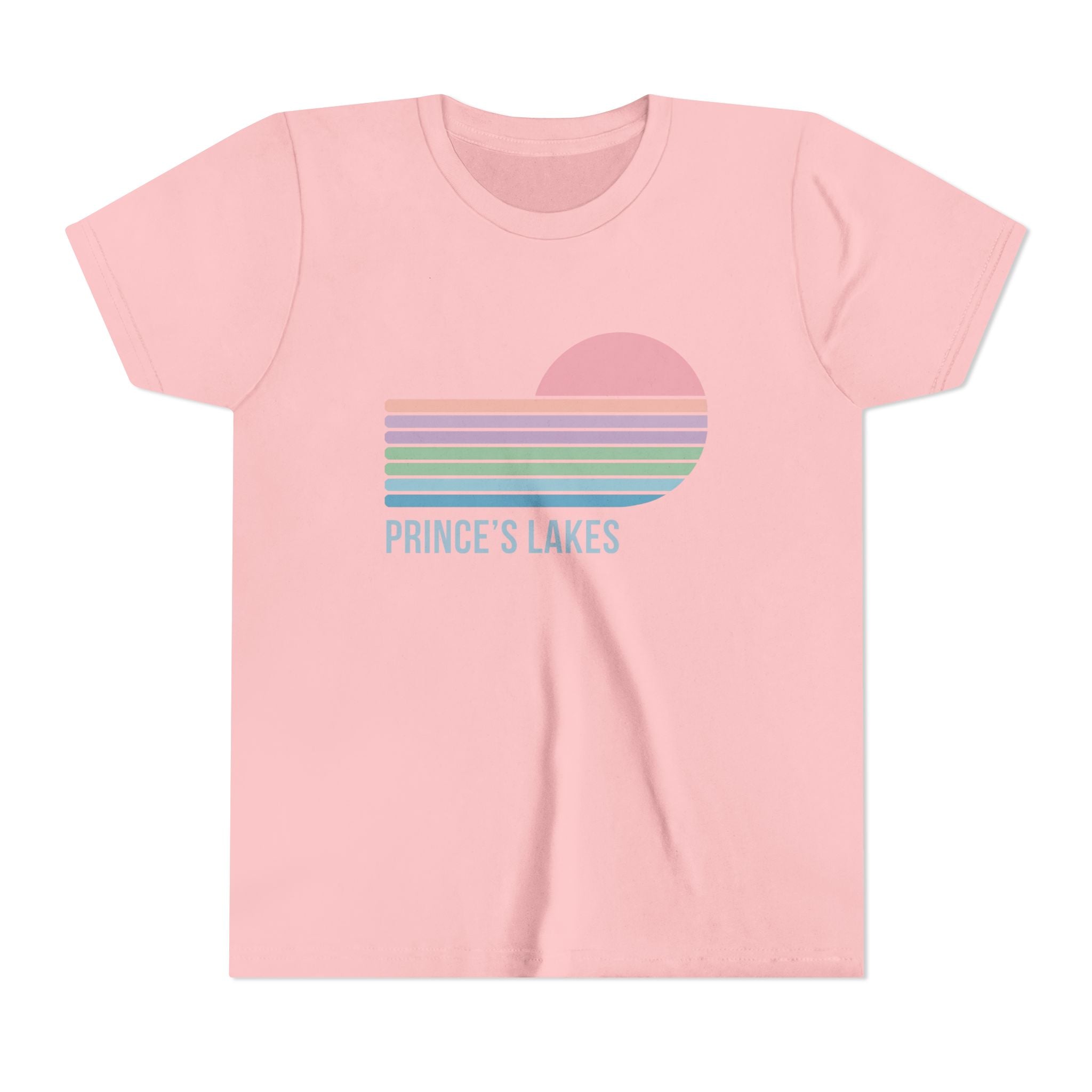 Youth Tee — 'Prince's Lakes' Pastel Retro Sunset Kids T-Shirt