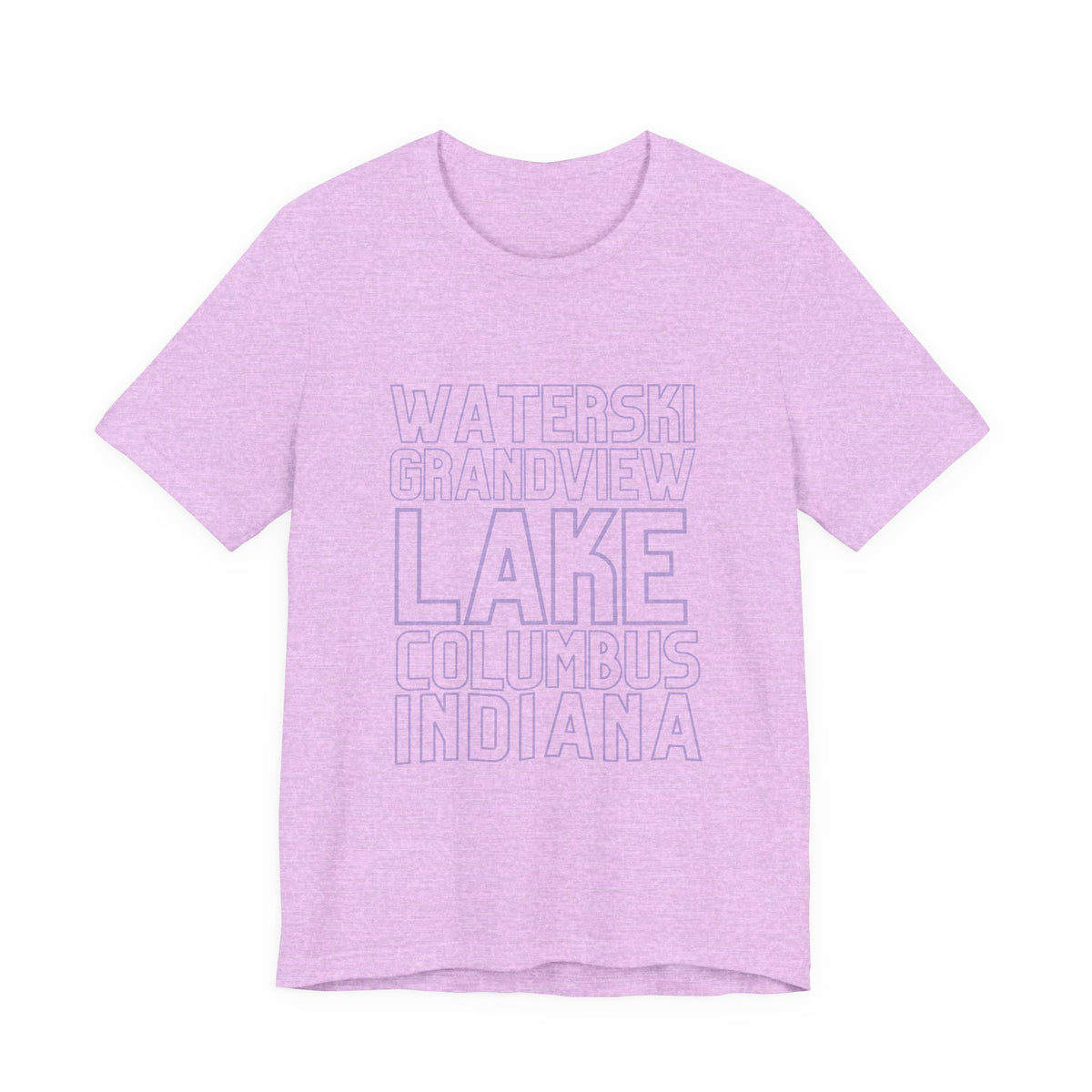 Grandview Lake Columbus Indiana Waterski Tee — Vintage Beach Town T‑Shirt