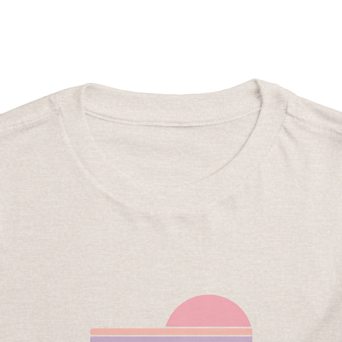 Toddler Tee - Retro Heart Sunset "Lamb Lake"