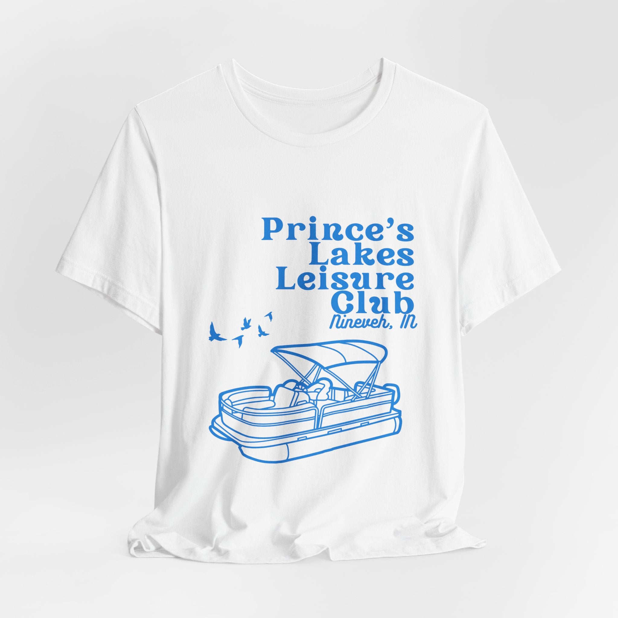 Lake Club Pontoon Boat Tee – "Prince's Lakes Leisure Club" Vintage Boating T-Shirt