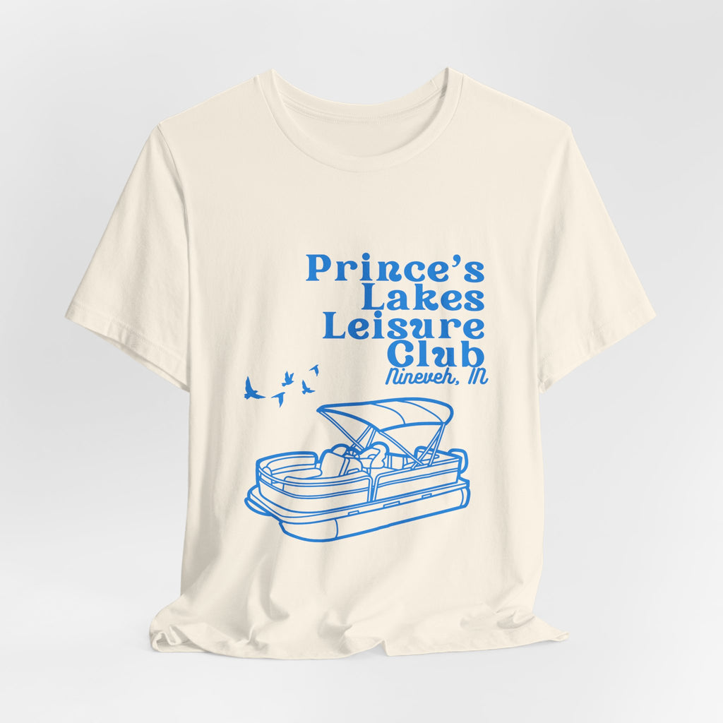 Lake Club Pontoon Boat Tee – "Prince's Lakes Leisure Club" Vintage Boating T-Shirt