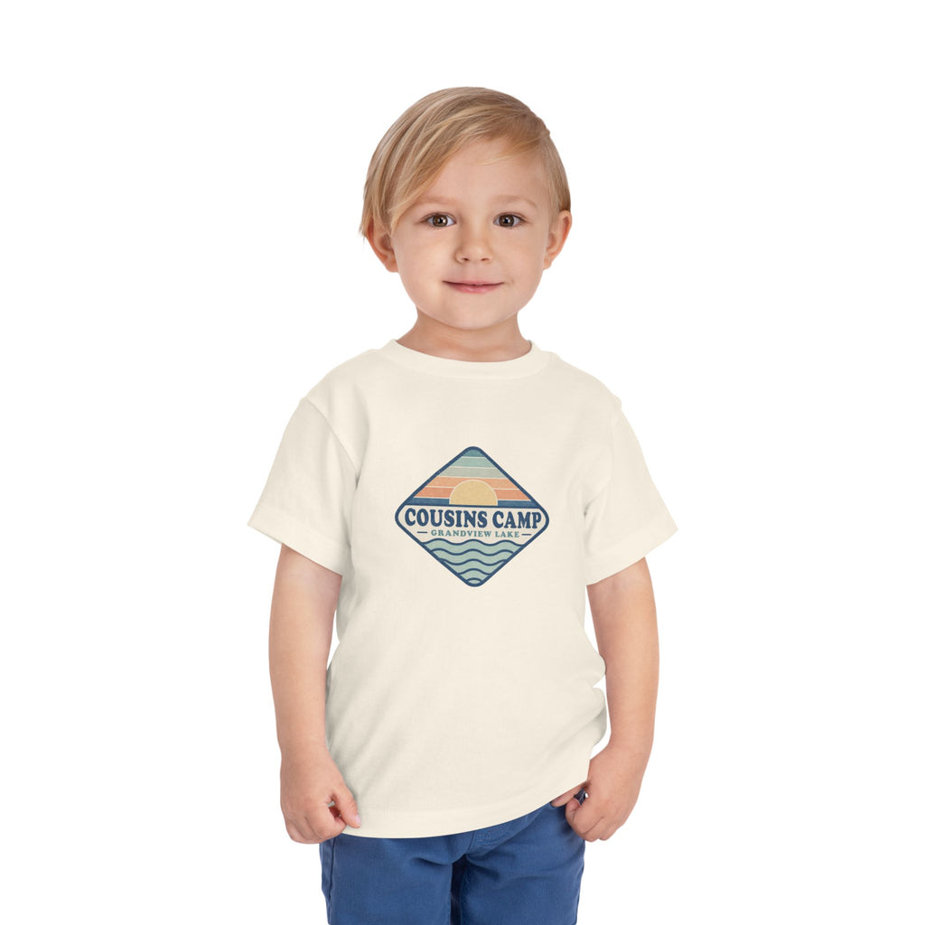 Cousins Camp Toddler Tee — Retro Lakeside Summer Camp Shirt