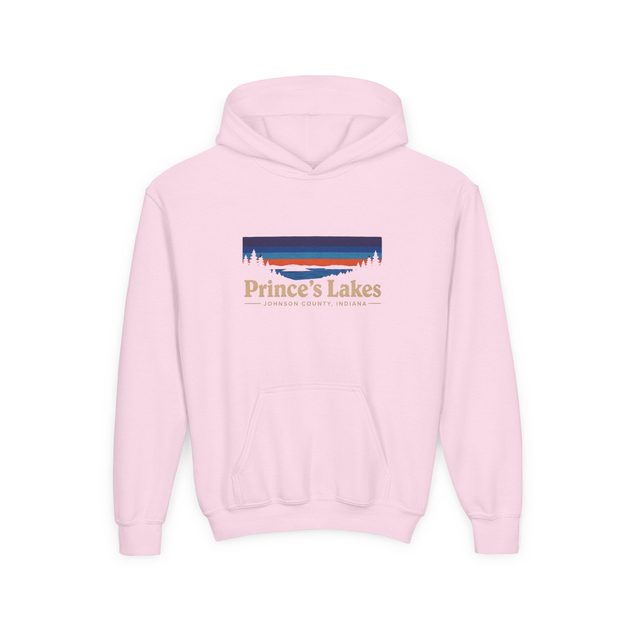 Youth Hoodie - Prince's Lakes Sunset Logo