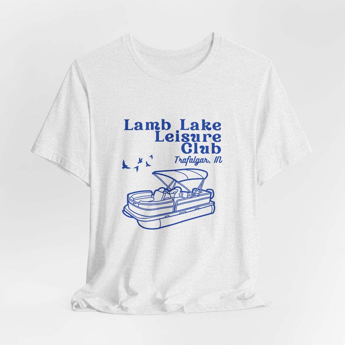Pontoon Tee – "Lamb Lake Leisure Club" Vintage Boating T-Shirt