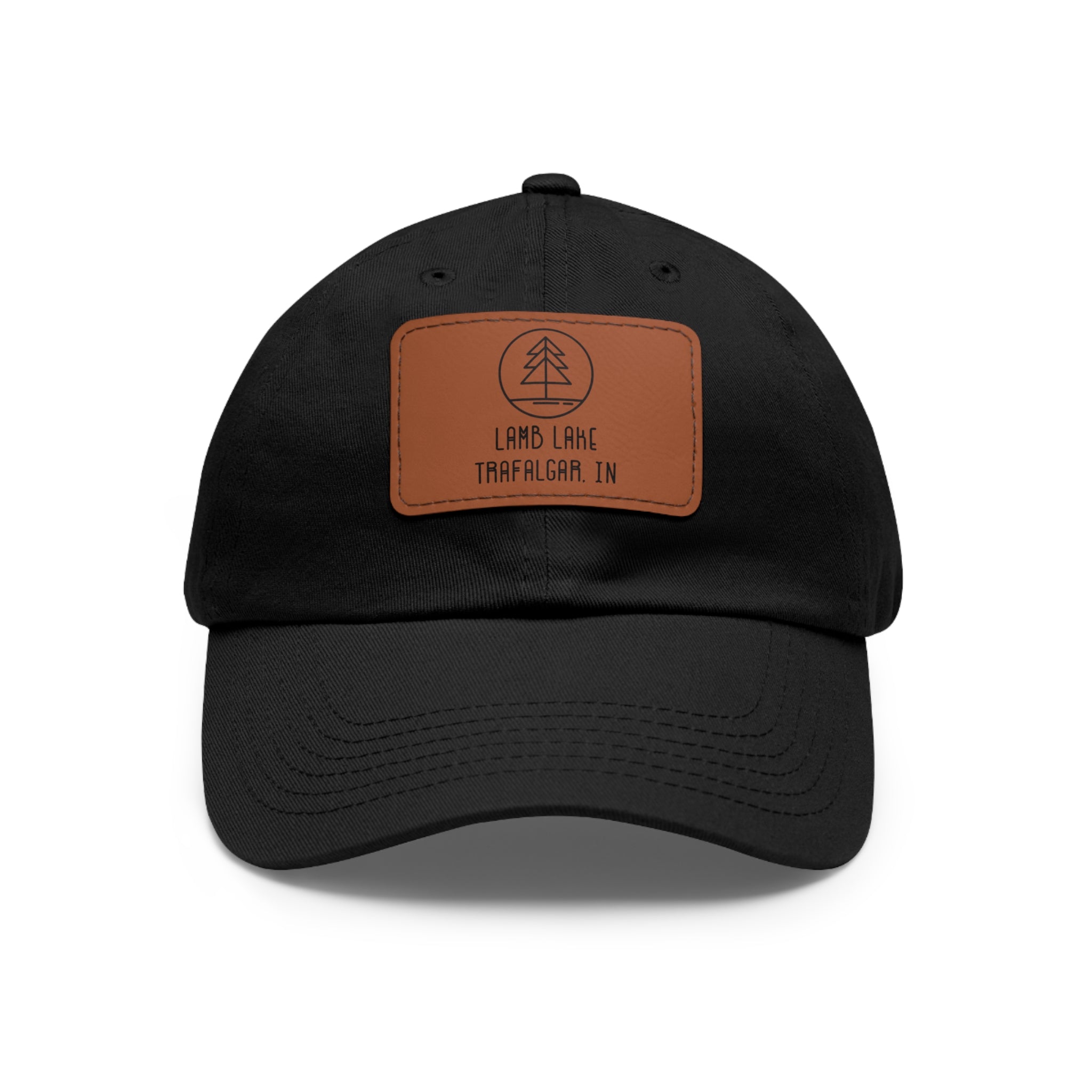 Leather Patch Hat — Lamb Lake Outdoor Baseball Cap