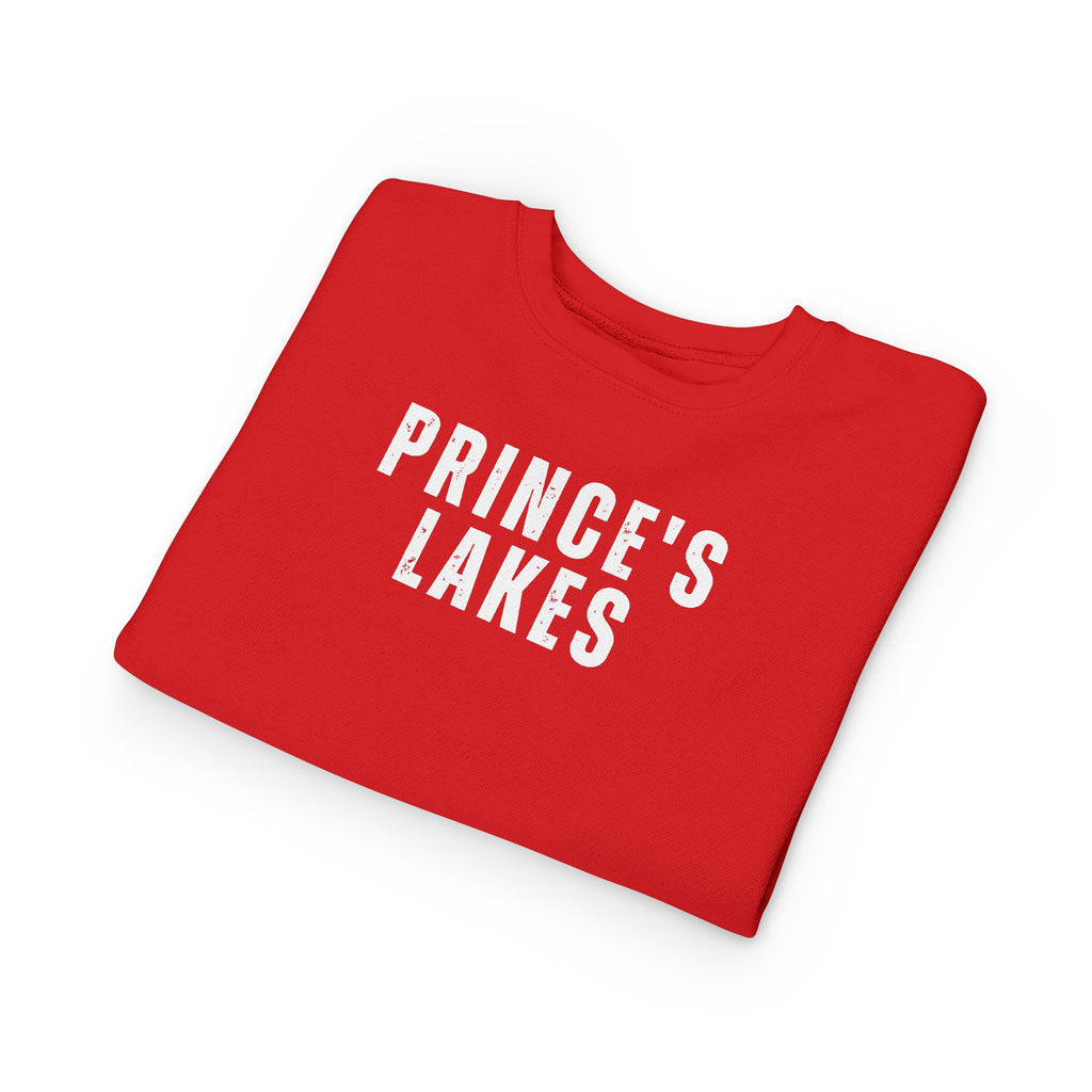 Toddler Sweatshirt - "Prince's Lakes" Retro Camp Logo Kids Pullover