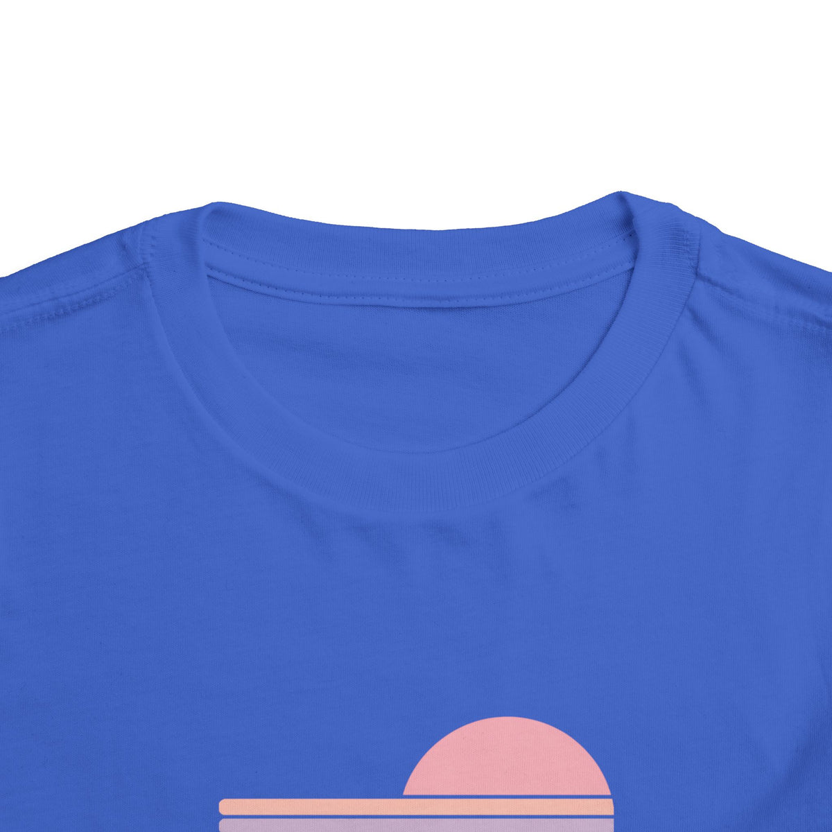Toddler Tee - Retro Heart Sunset "Lamb Lake"