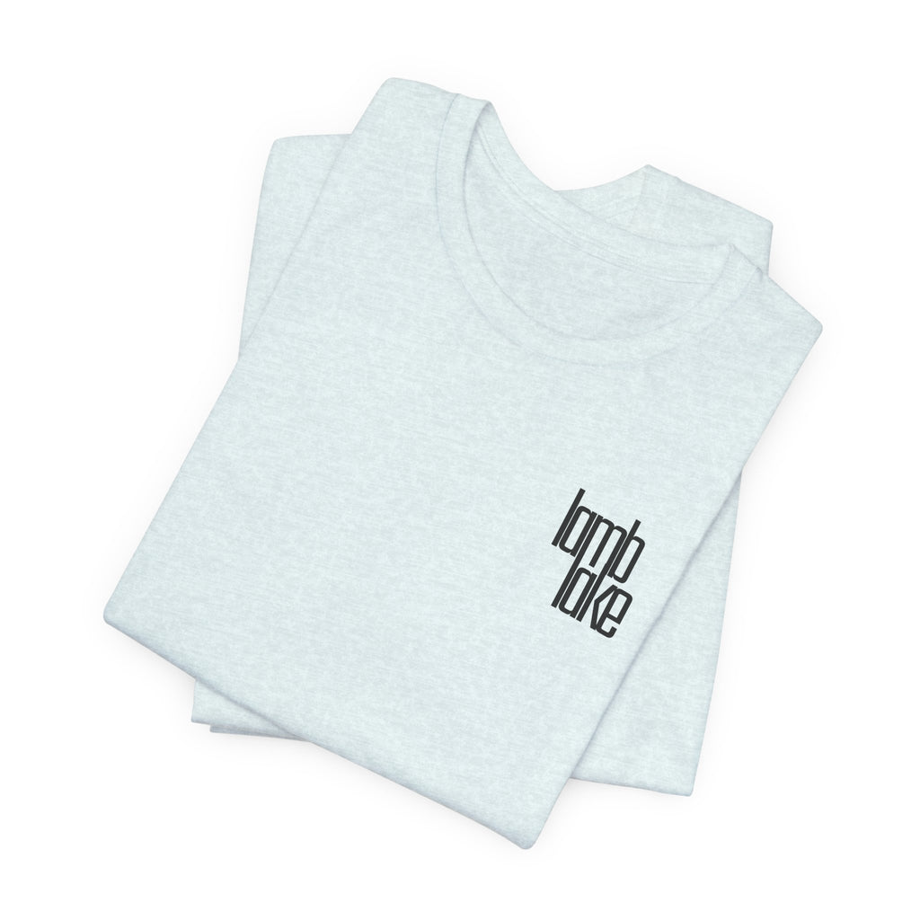'lamb lake' Graphic Tee —  Minimal Logo T‑Shirt
