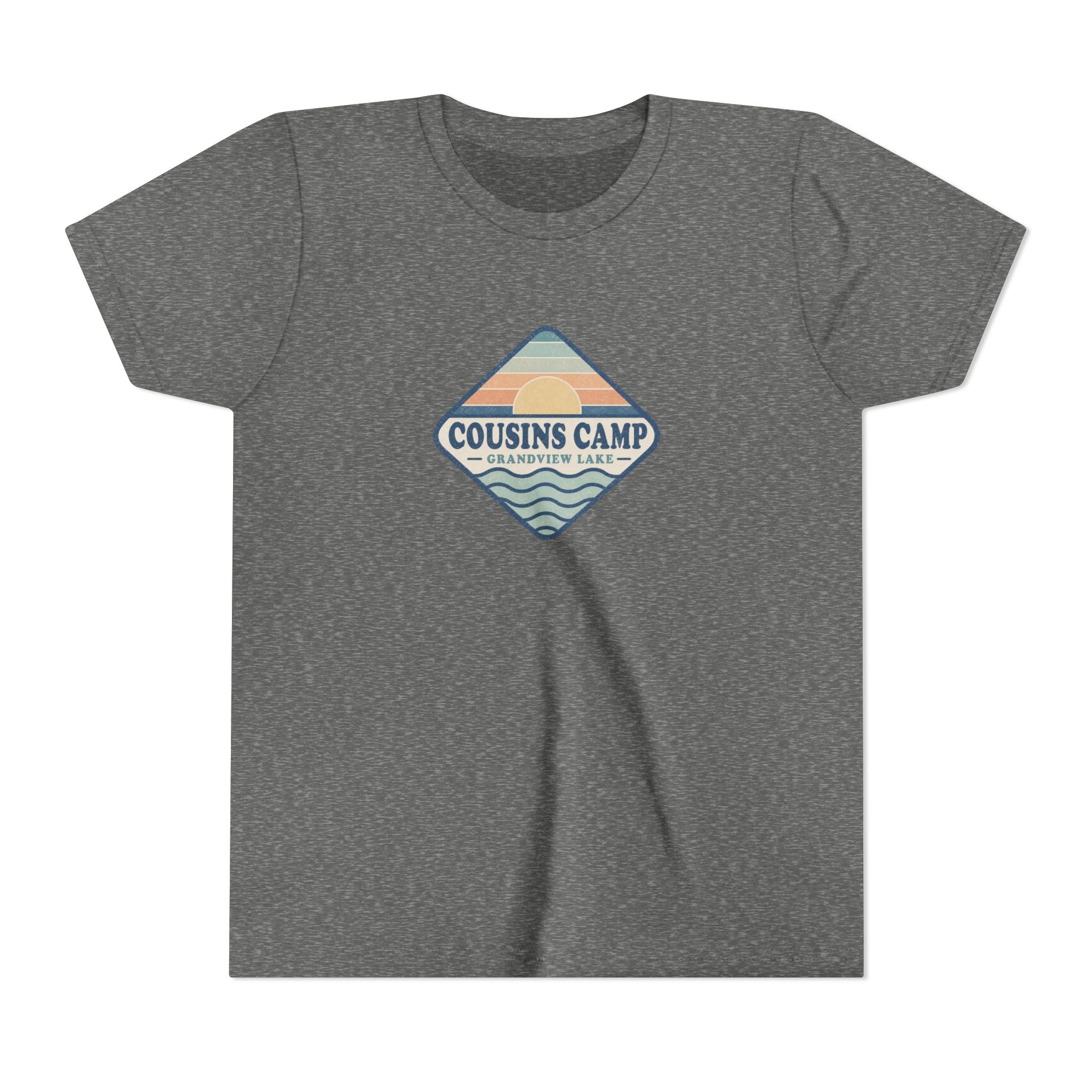 Cousins Camp Youth Tee — Retro Lakeside Summer Camp Kids Shirt