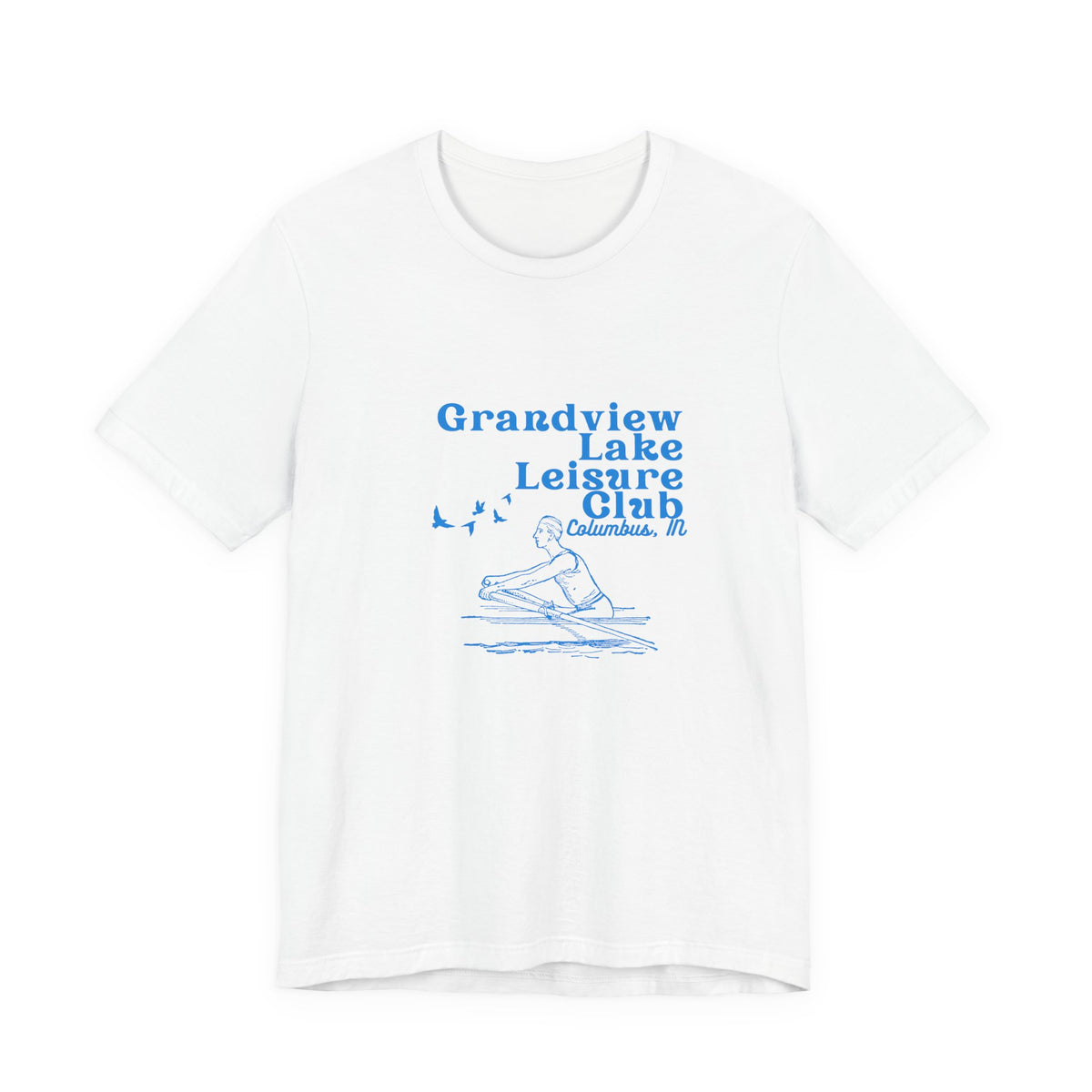 Kayak Tee – "Grandview Lake Leisure Club" Vintage Boating T-Shirt