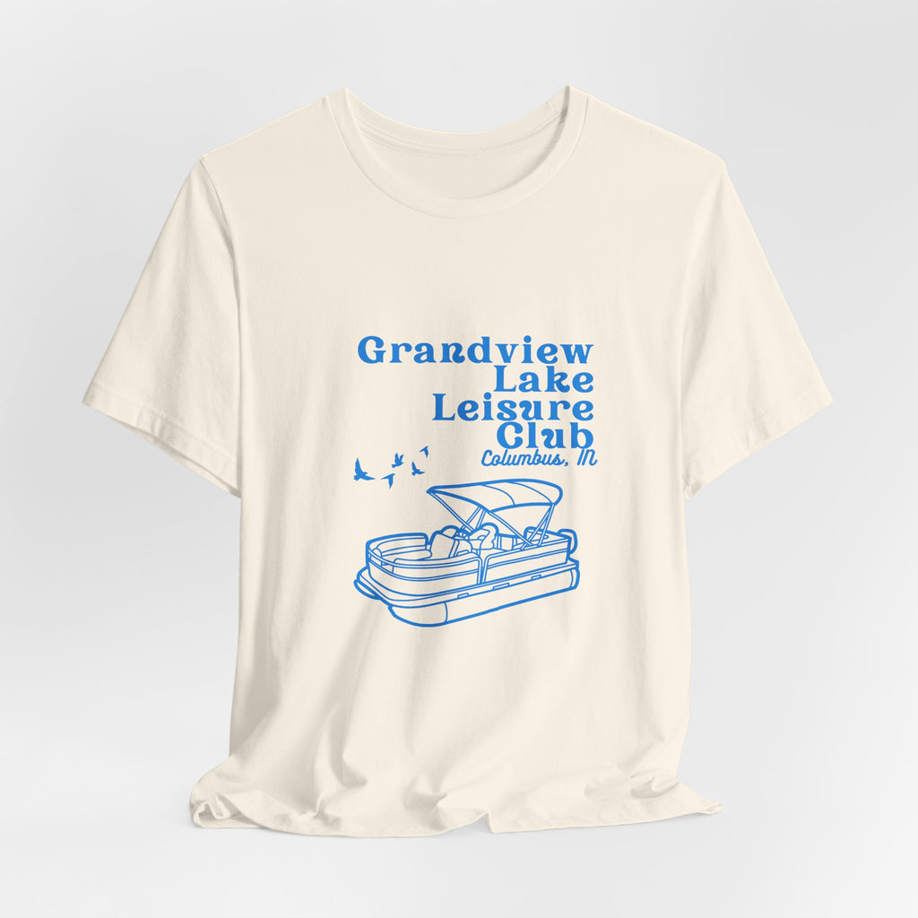 Pontoon Tee – "Grandview Lake Leisure Club" Vintage Boating T-Shirt