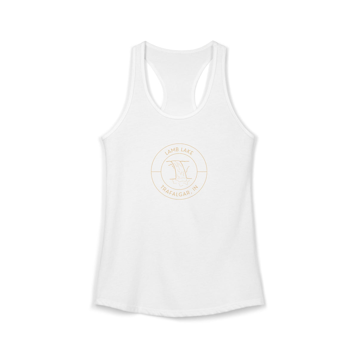 Women's Racerback Tank- Waterfall Lamb Lake