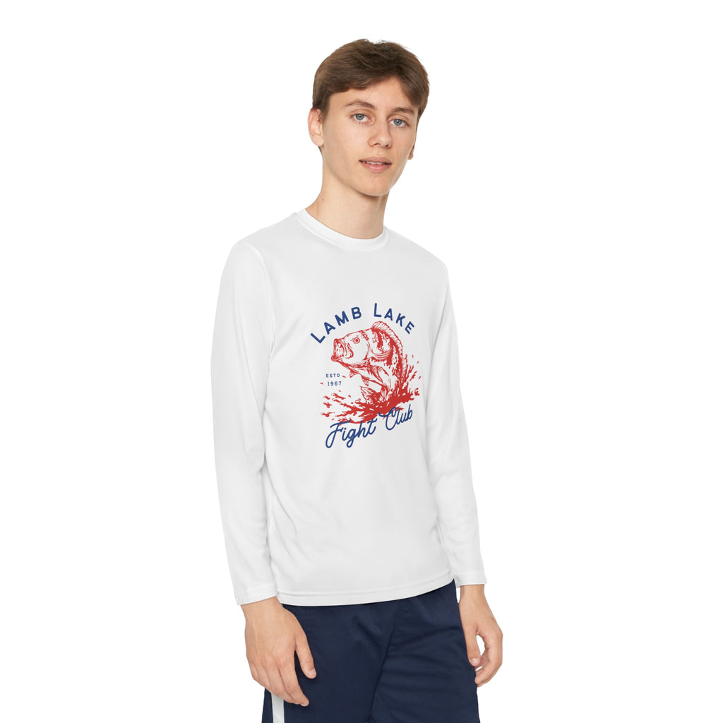 Youth Long Sleeve Tee — "Lamb Lake Fight Club" Graphic
