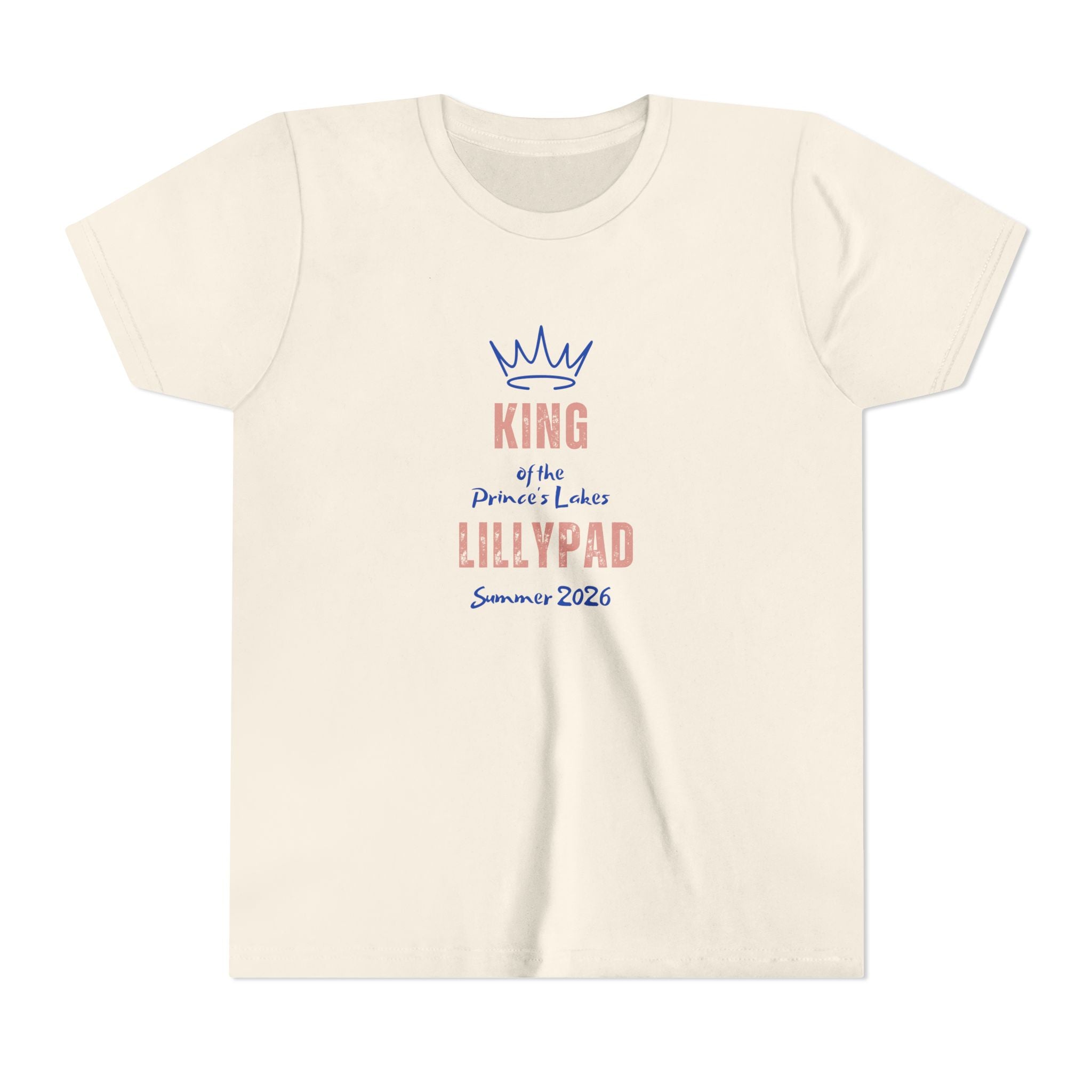 King of the Princess Lake Lillypad Youth Tee — Cute Summer 2026 Kids Shirt