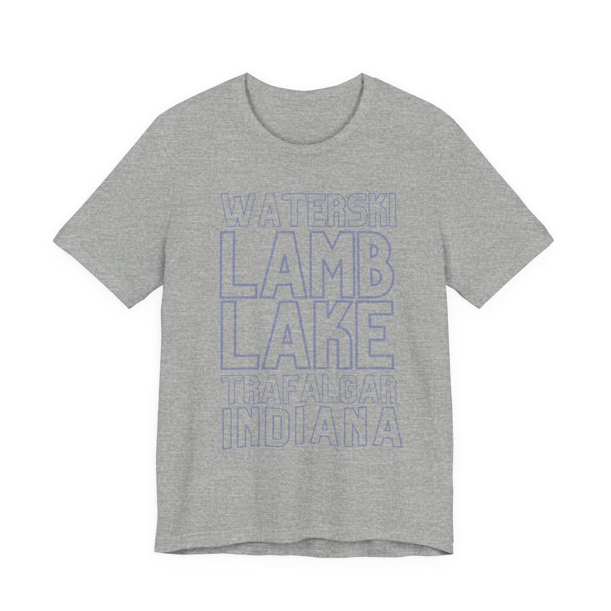 Lamb Lake Columbus Indiana Waterski Tee — Vintage Beach Town T‑Shirt