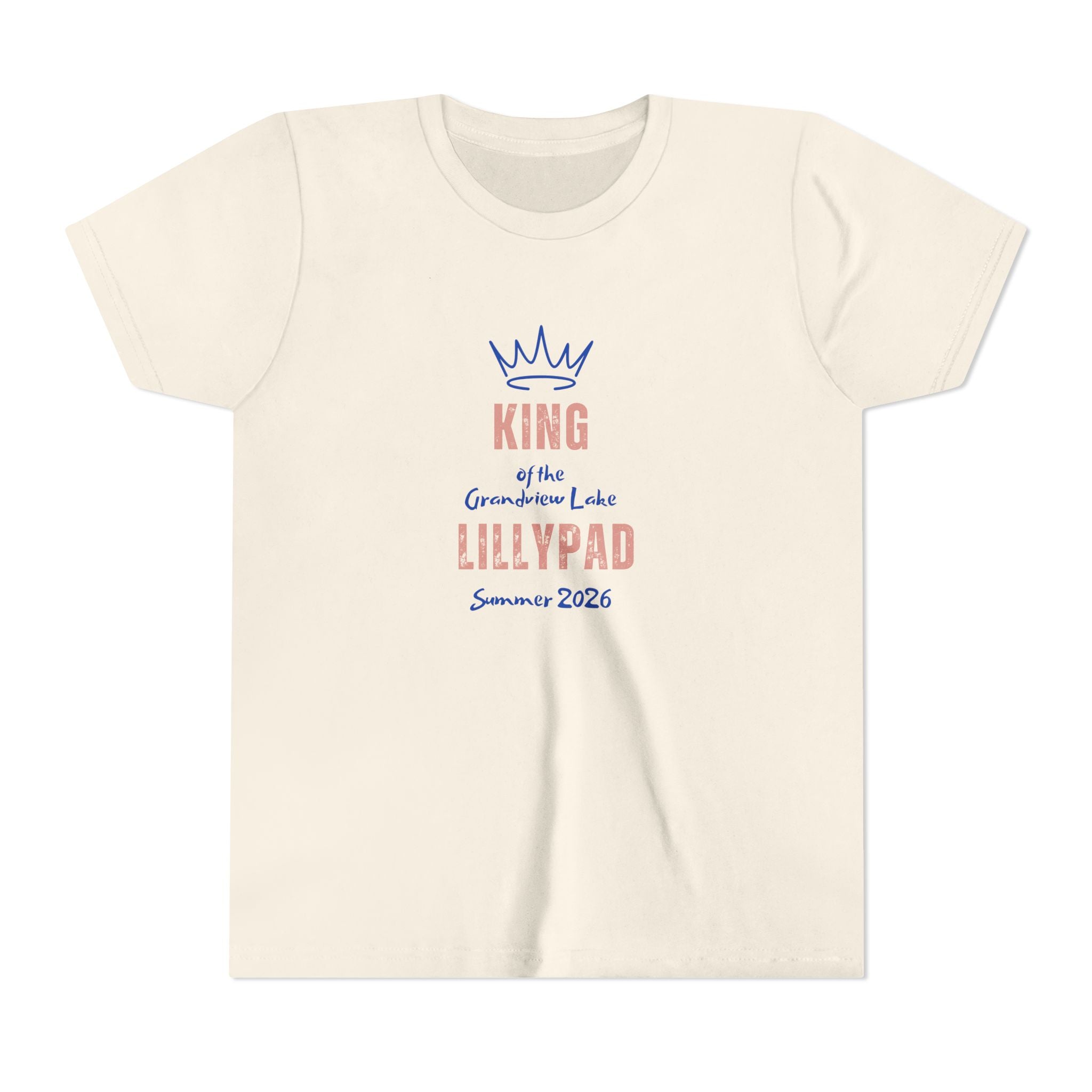 King of the Grandview Lake Lillypad Youth Tee — Cute Summer 2026 Kids Shirt